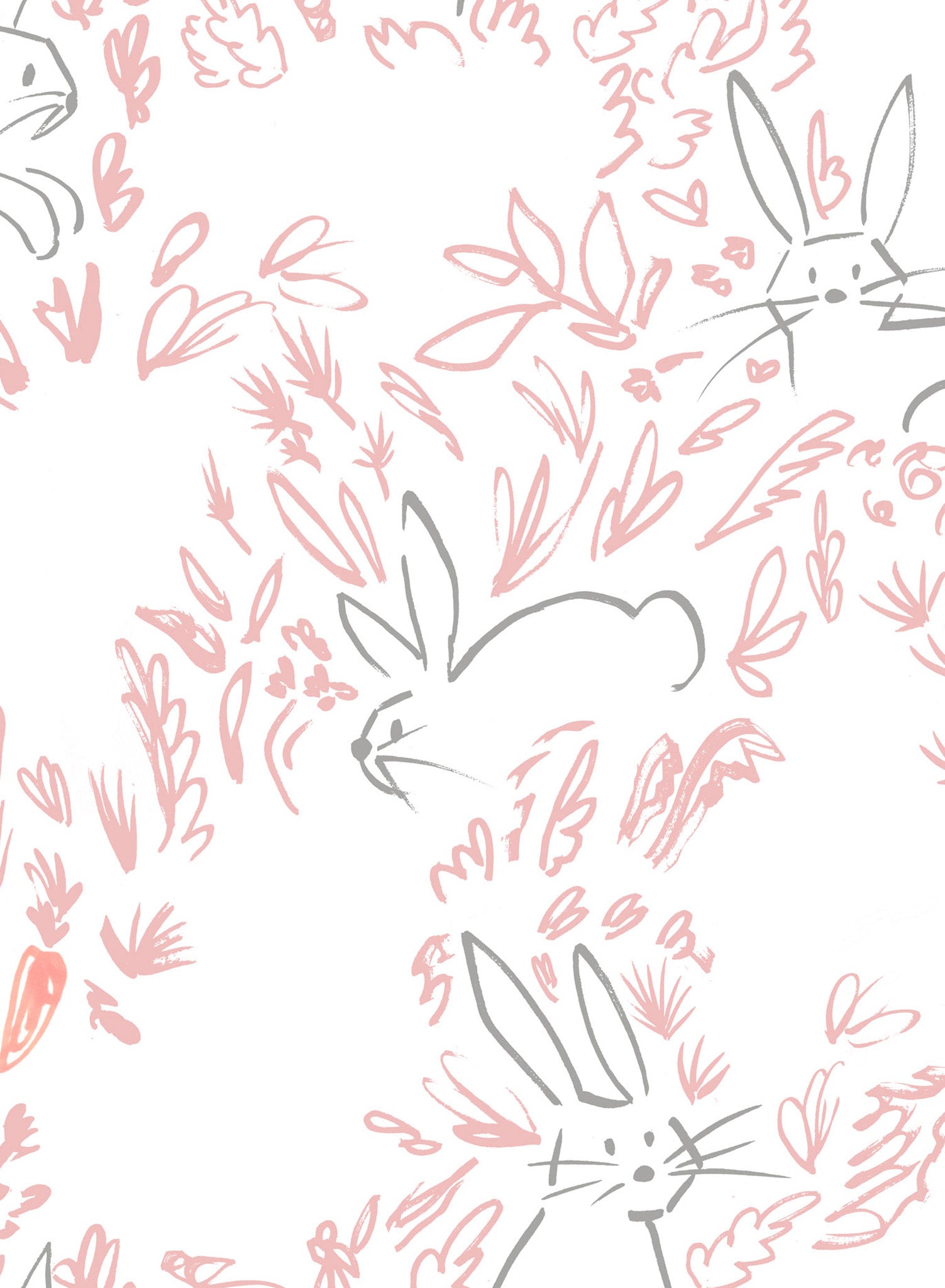 Bunny Wallpaper Full House Phone Case Nukhome Little Rabbit House