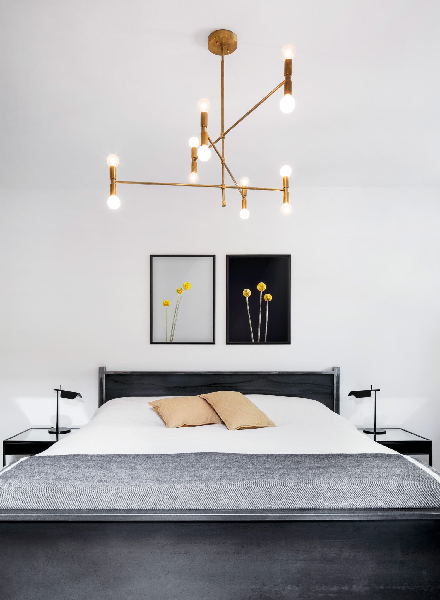 Scandinavian poster by Opposite Wall with minimalist photo of Billy Buttons - Bedroom