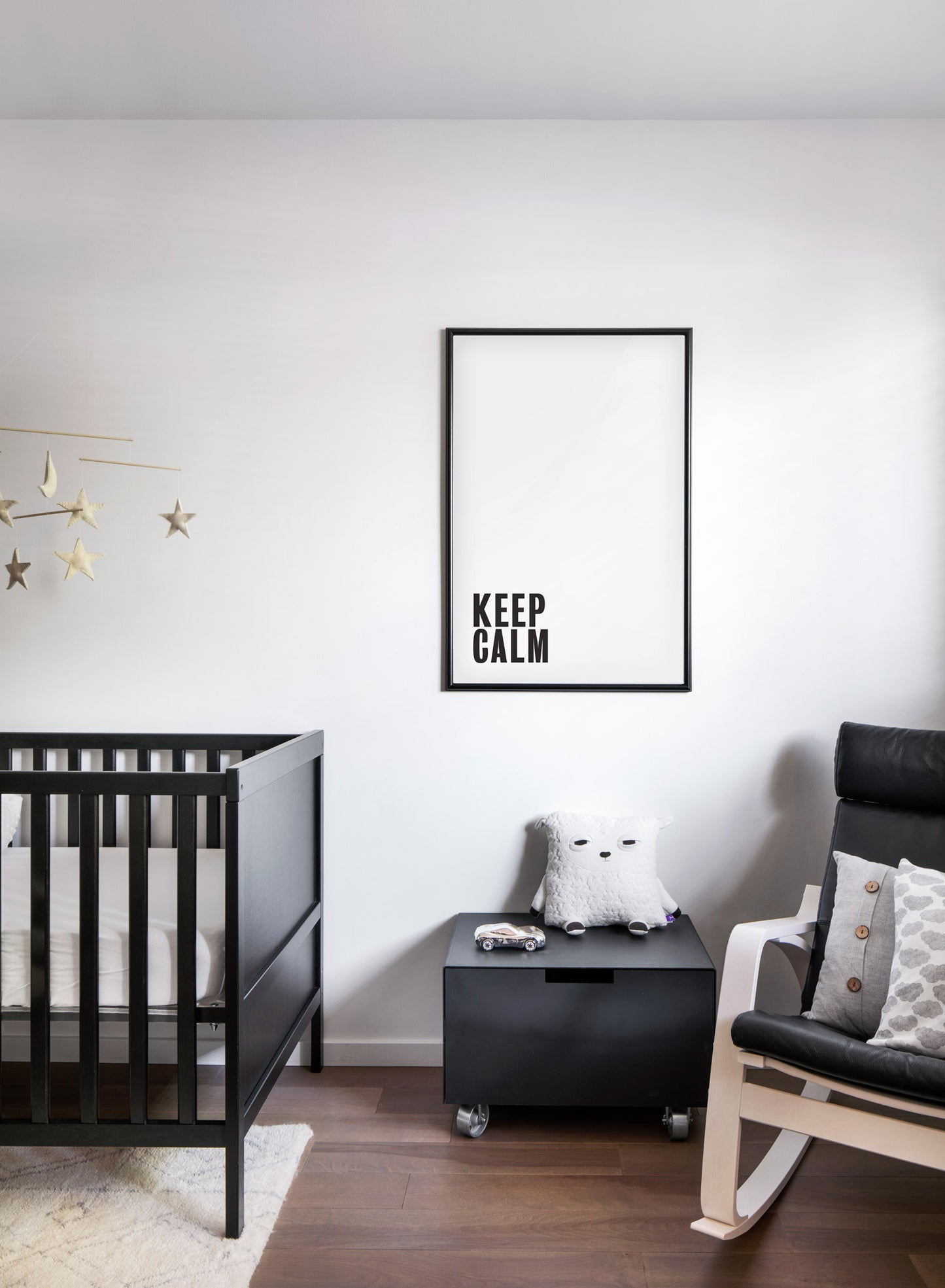 Scandinavian poster by Opposite Wall with Keep Calm typography design - Nursery room