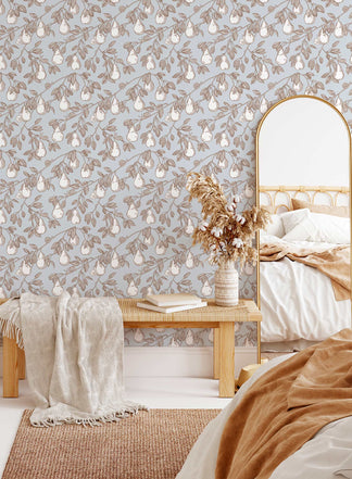 Pear Picking | String of Pears Pattern Wallpaper by Opposite Wall