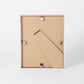 Scandinavian rose gold aluminum metal frame by Opposite Wall - Back of the frame and metal fasteners