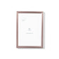 Scandinavian rose gold aluminum metal frame by Opposite Wall - Front of the frame - Size 5x7
