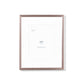 Scandinavian rose gold aluminum metal frame by Opposite Wall - Front of the frame - Size 8x10