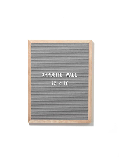 Solid Oak Letter Board, Grey Felt | 12x16