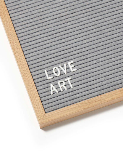 Solid Oak Letter Board, Grey Felt | 12x16