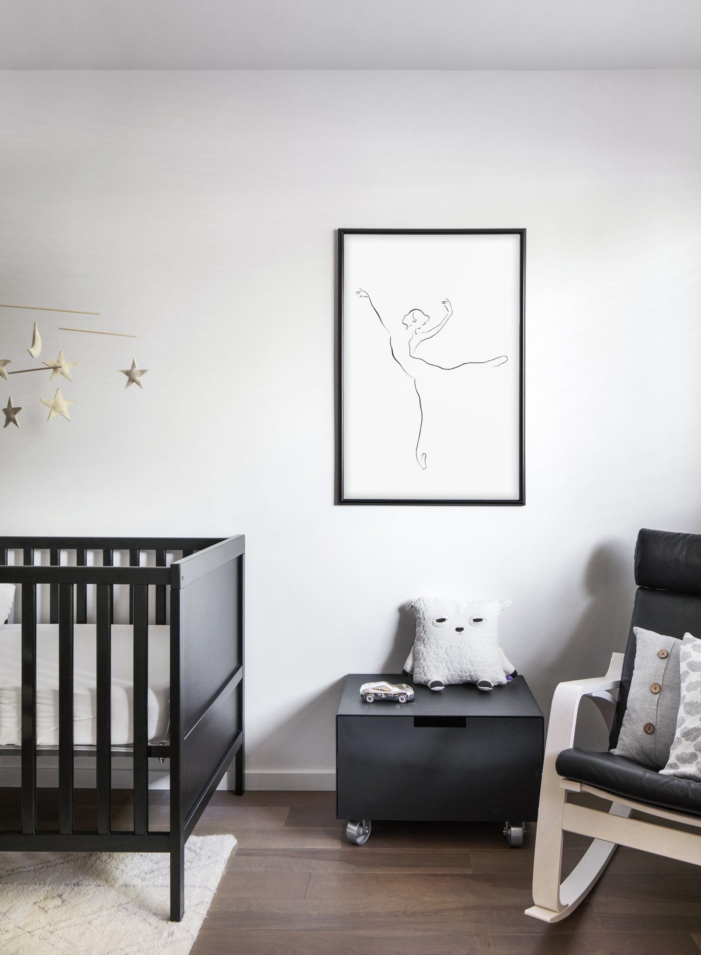 Modern minimalist poster by Opposite Wall with abstract illustration of Arabesque - Nursery