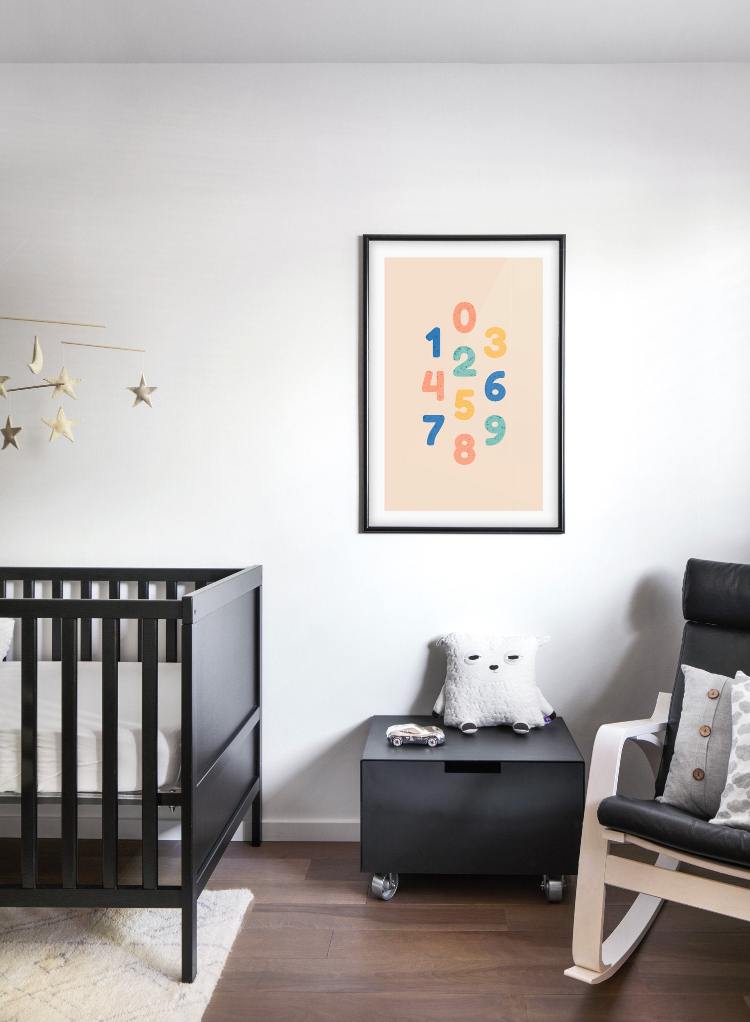 Modern minimalist poster by Opposite Wall with typography of numbers- kids collection - nursery