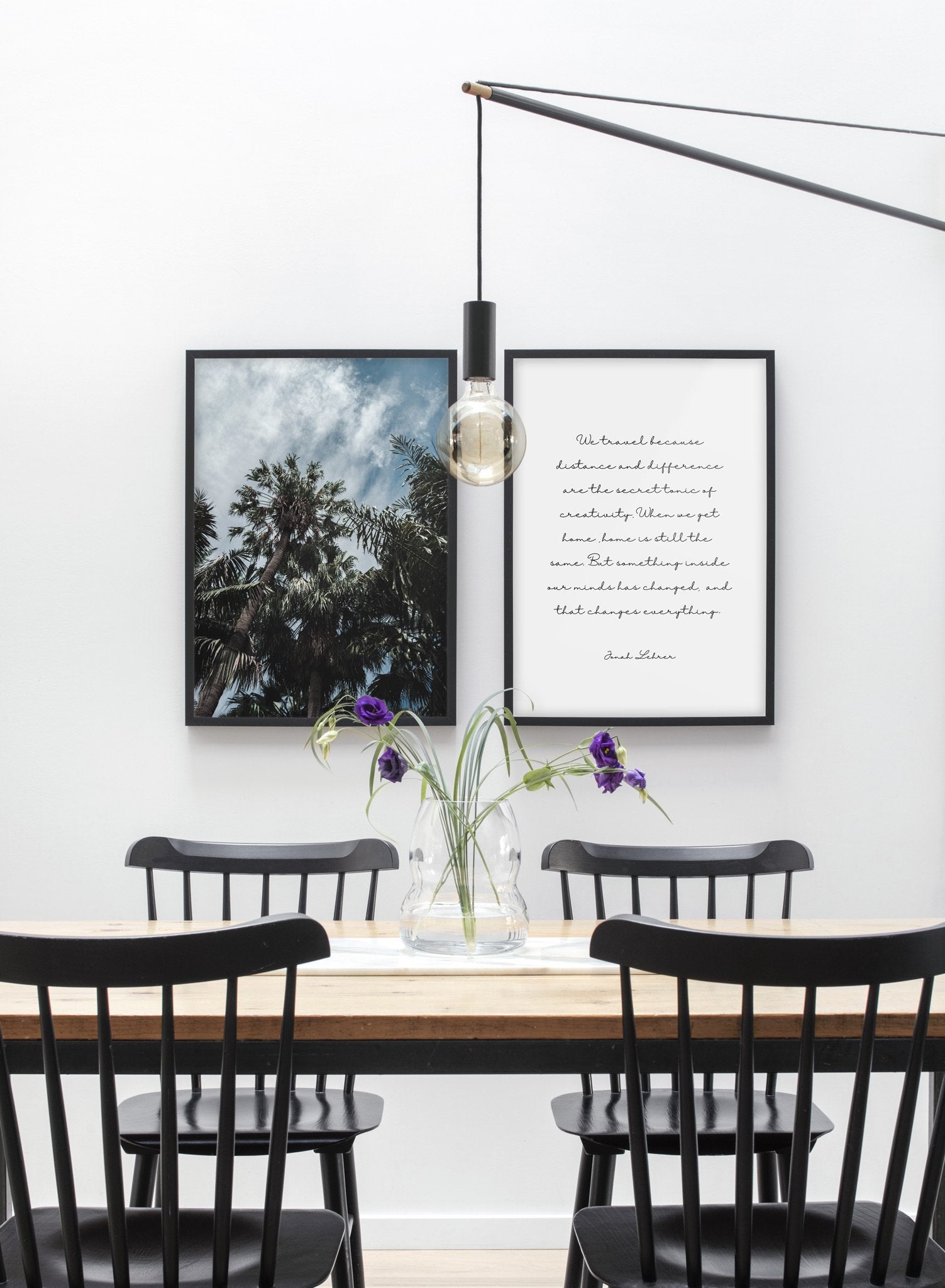 Tropical Forest modern minimalist photography poster by Opposite Wall - Dining room - Duo