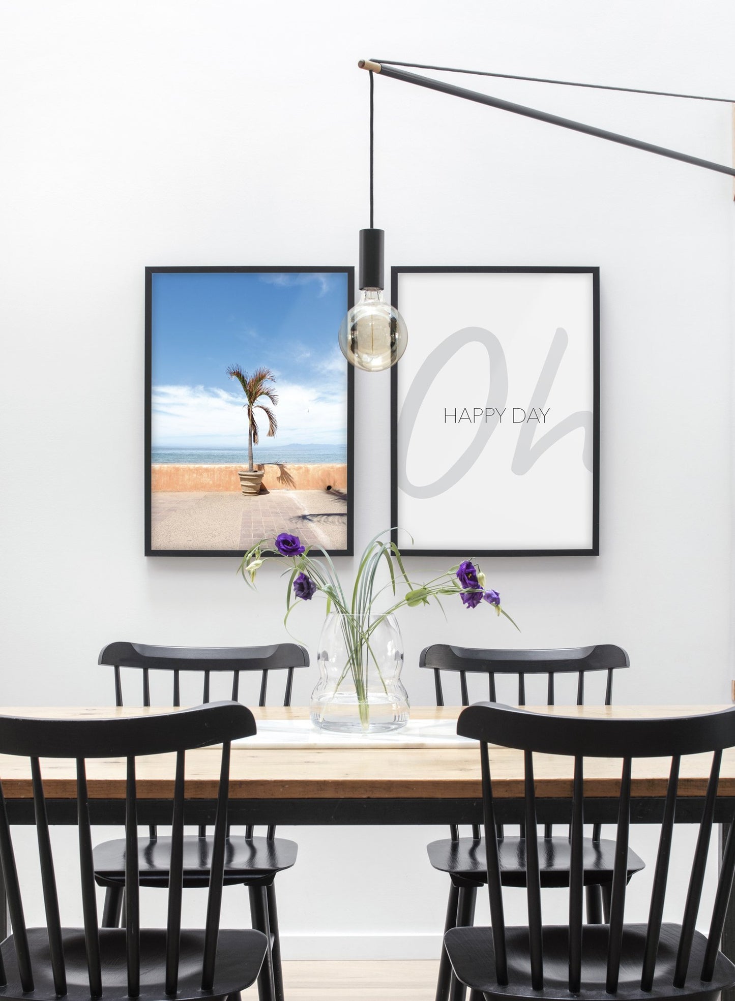 At the Beach modern minimalist photography poster by Opposite Wall - Duo - Dining room