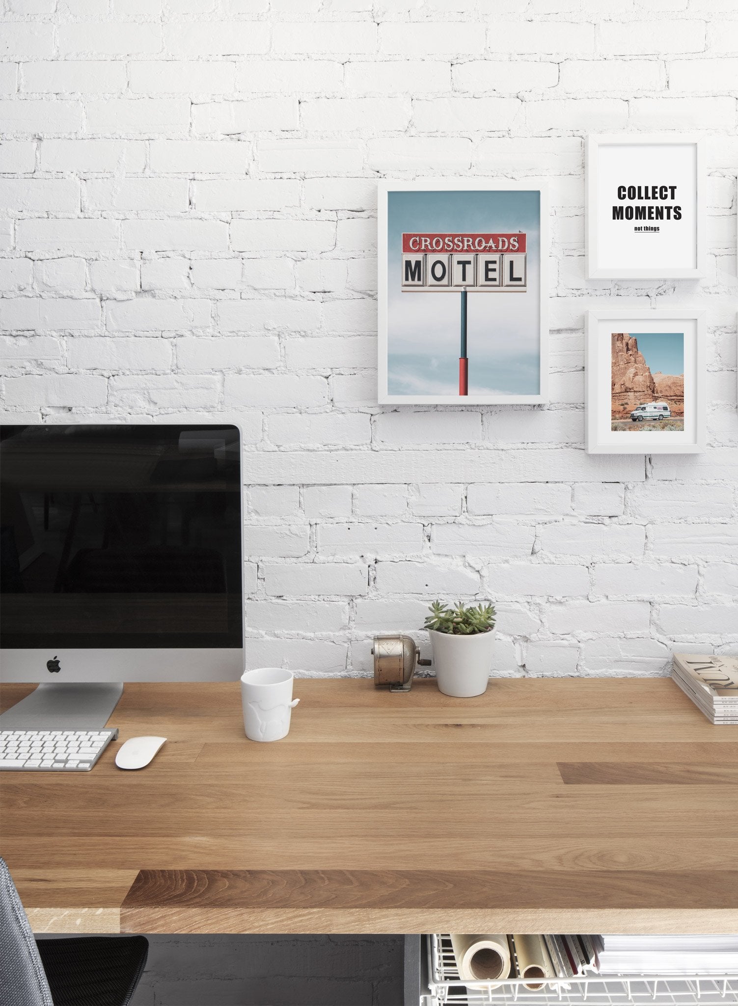 Crossroads modern minimalist photography poster by Opposite Wall - Personal office