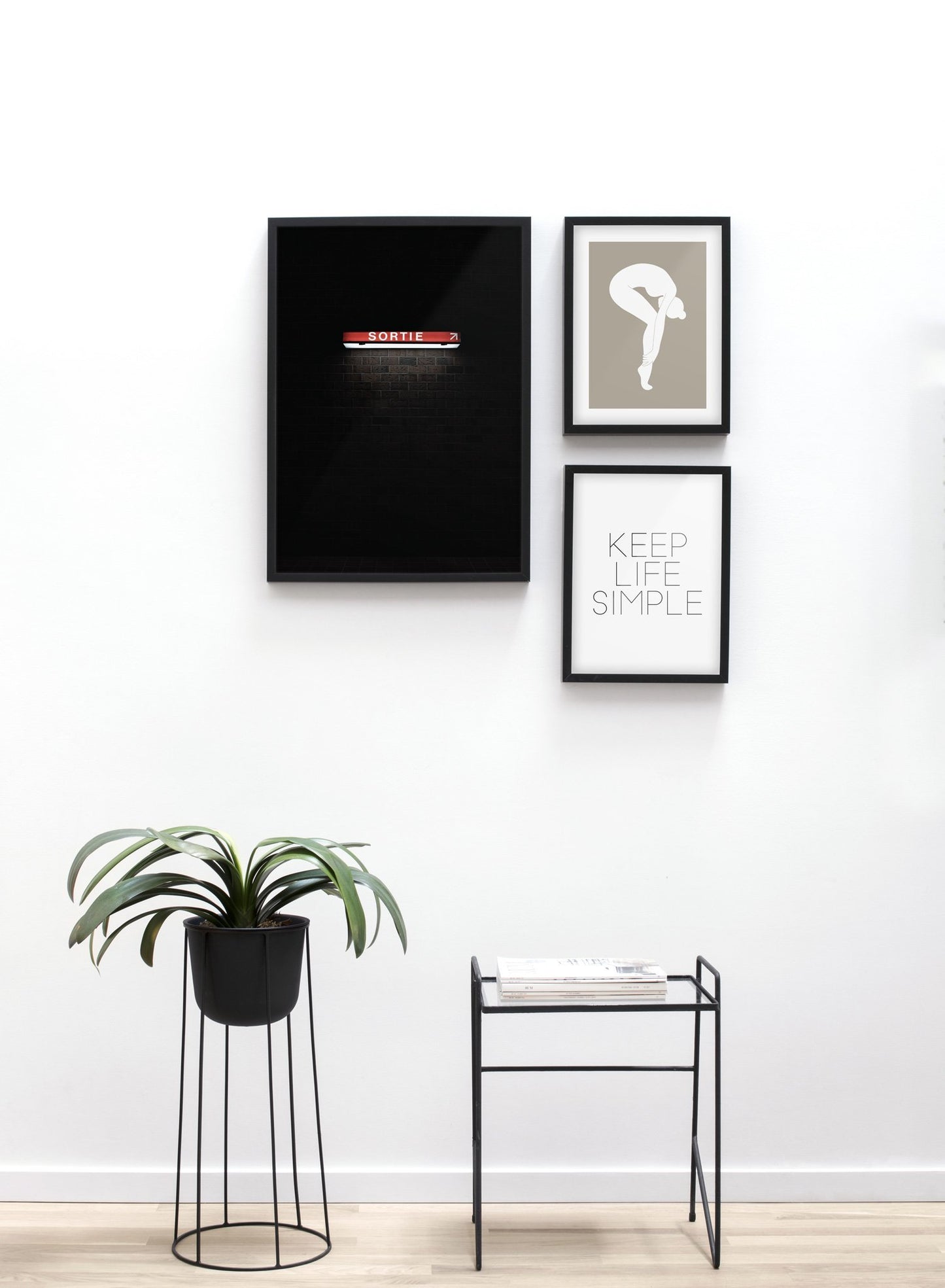 Exit modern minimalist photography poster by Opposite Wall - Table