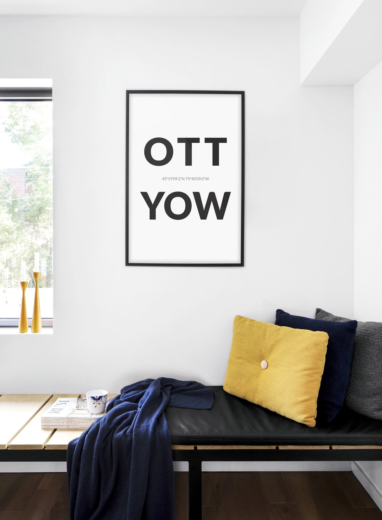 Destination: Ottawa modern minimalist photography poster by Opposite Wall - Bedroom