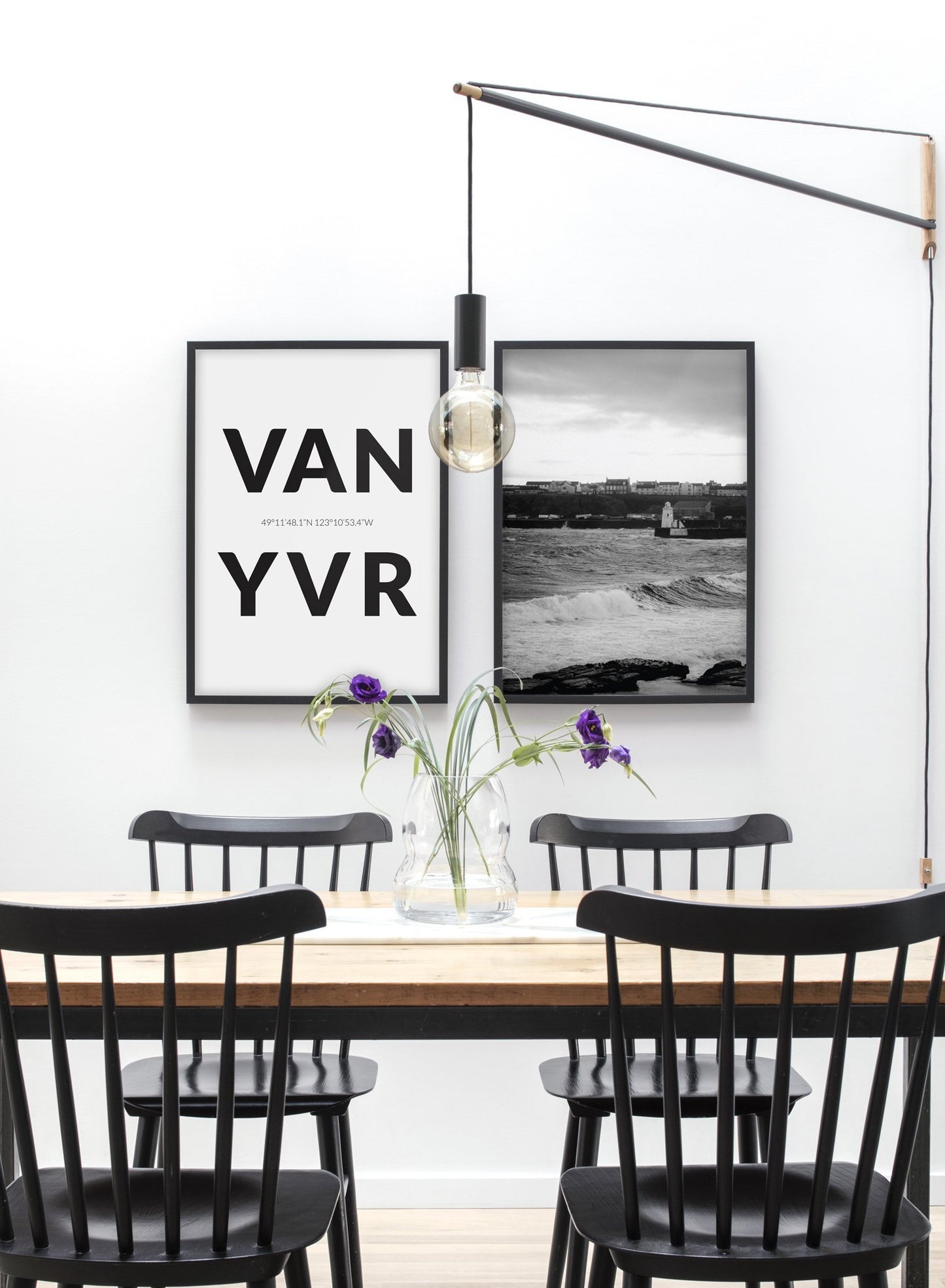 Destination: Vancouver modern minimalist photography poster by Opposite Wall - Dining Room