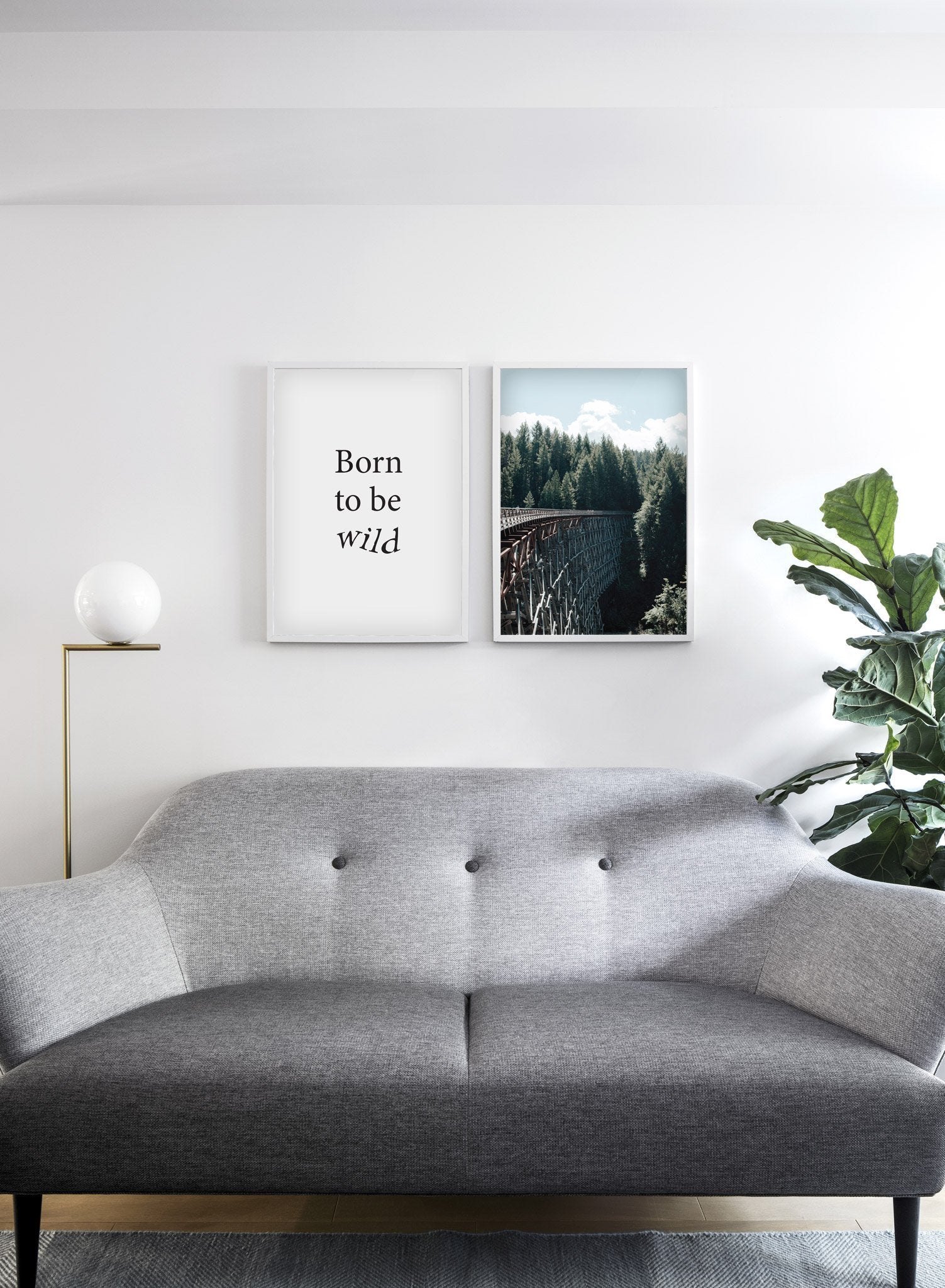 Ten Feet Tall modern minimalist nature photography poster by Opposite Wall - Living room