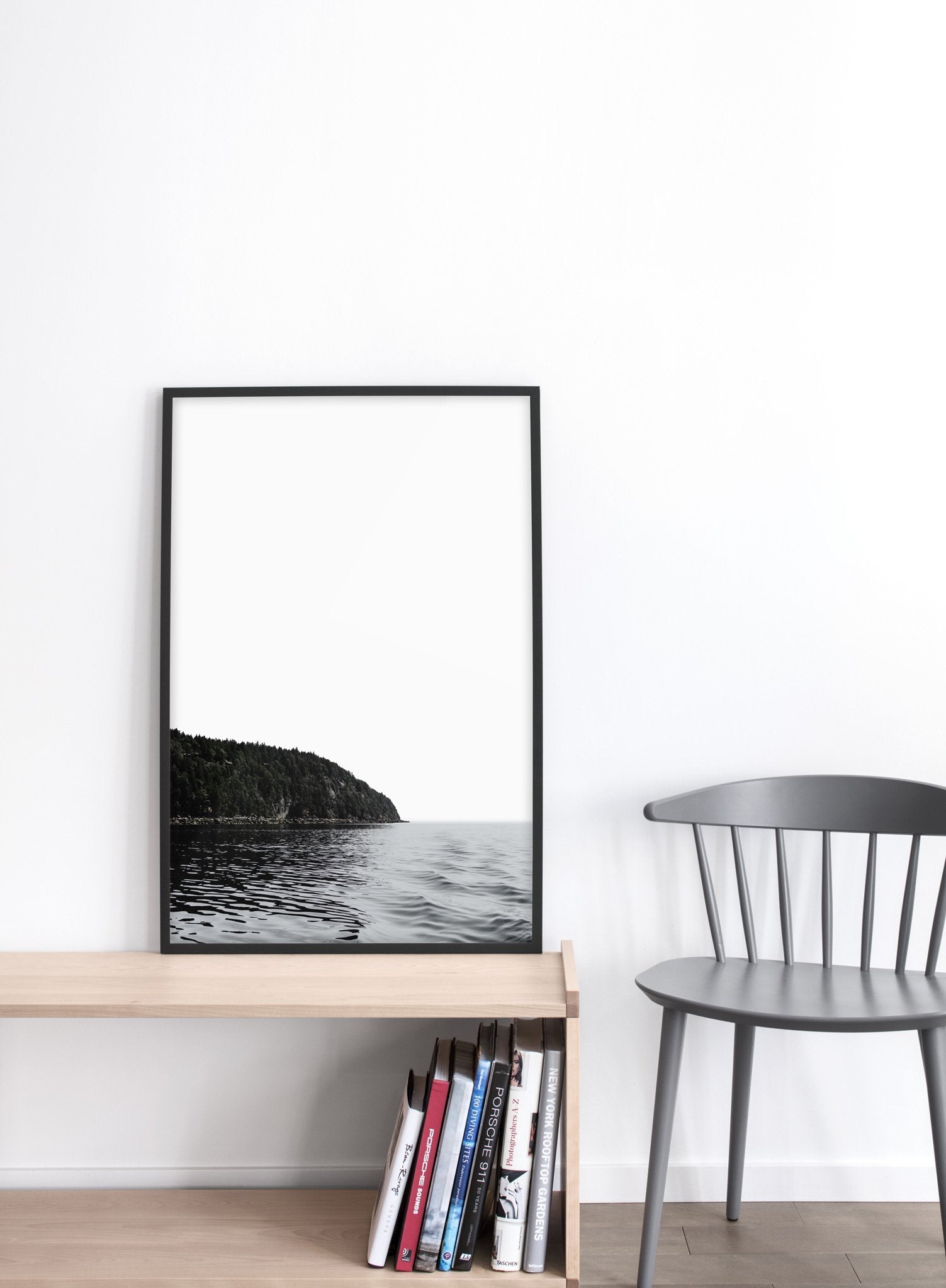Serenity modern minimalist nature photography poster by Opposite Wall - Living room