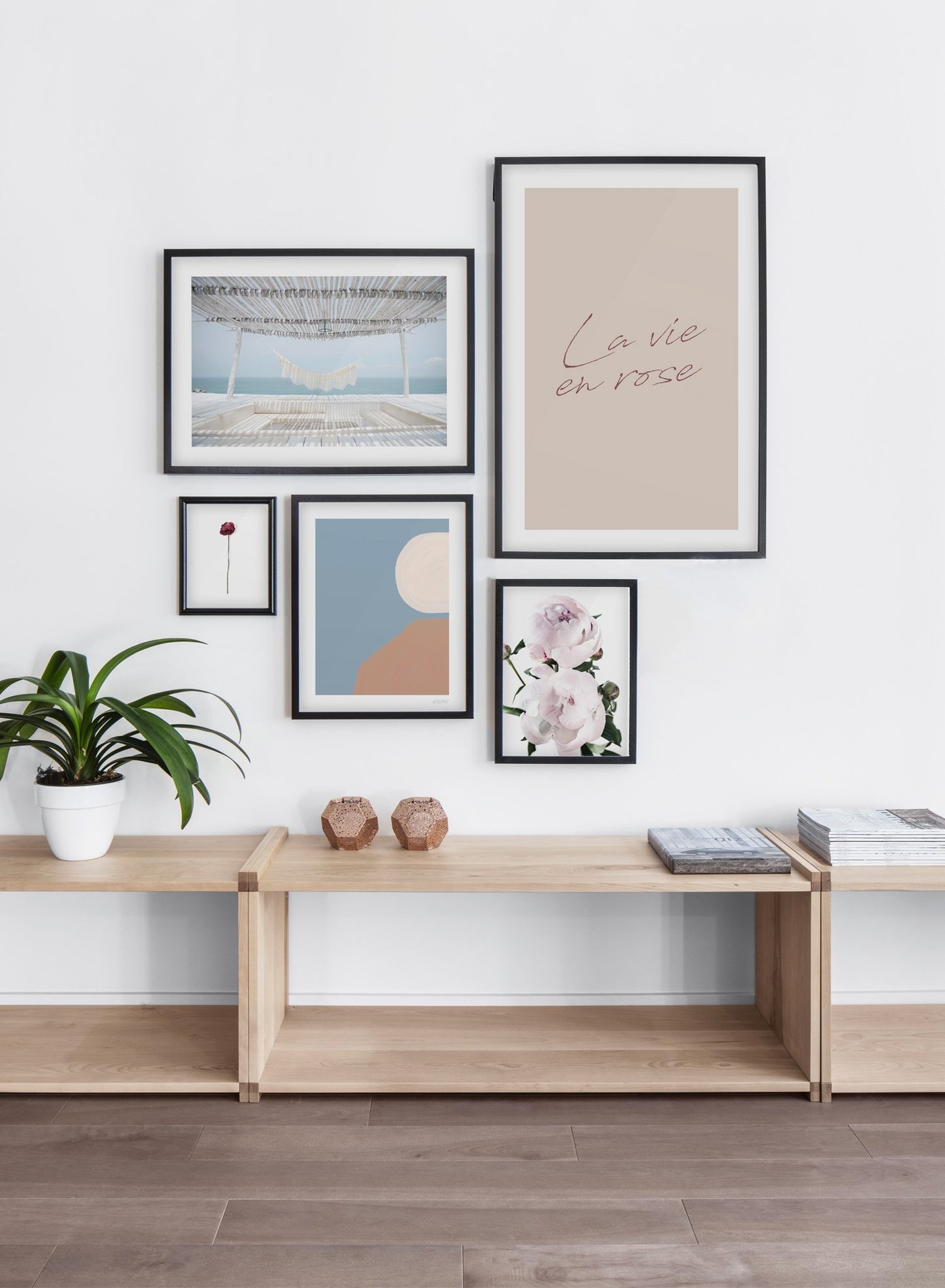 Seaside Hammock modern minimalist photography poster by Opposite Wall - Entryway - Gallery