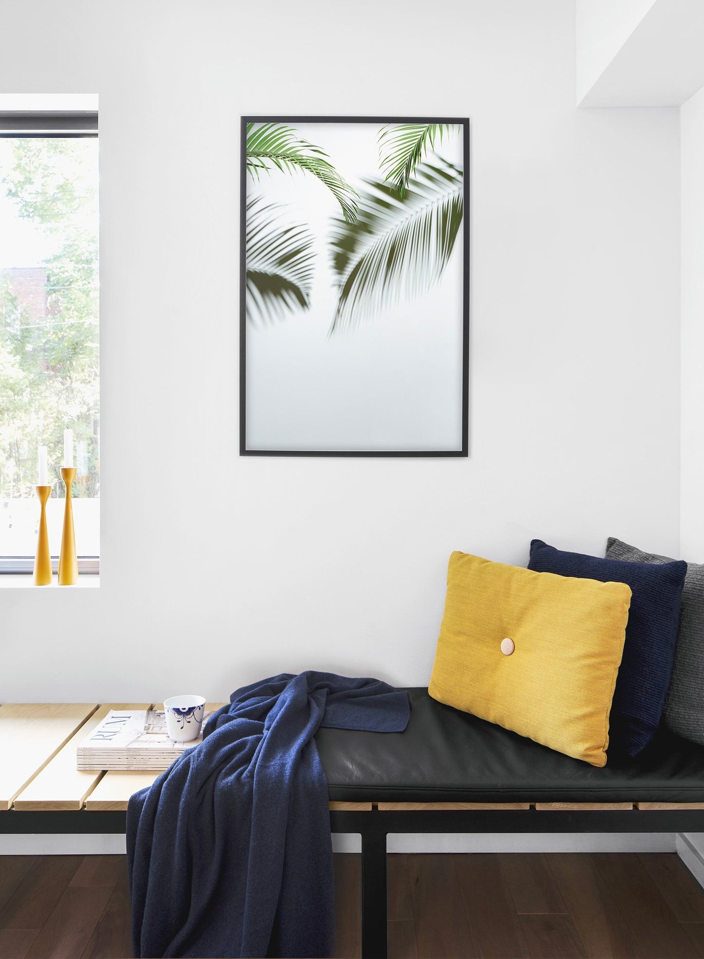 Tropic Blur modern minimalist botanical photography poster by Opposite Wall - Bedroom