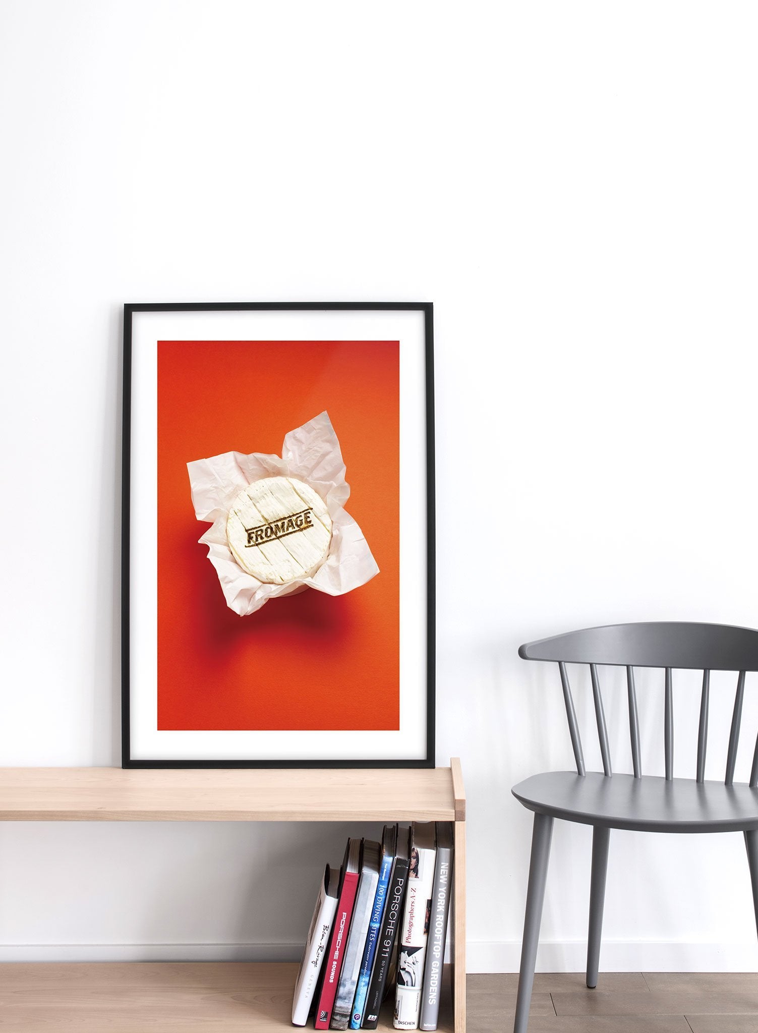 Modern minimalist poster by Opposite Wall with Fromage cheese food photography - table lifestyle