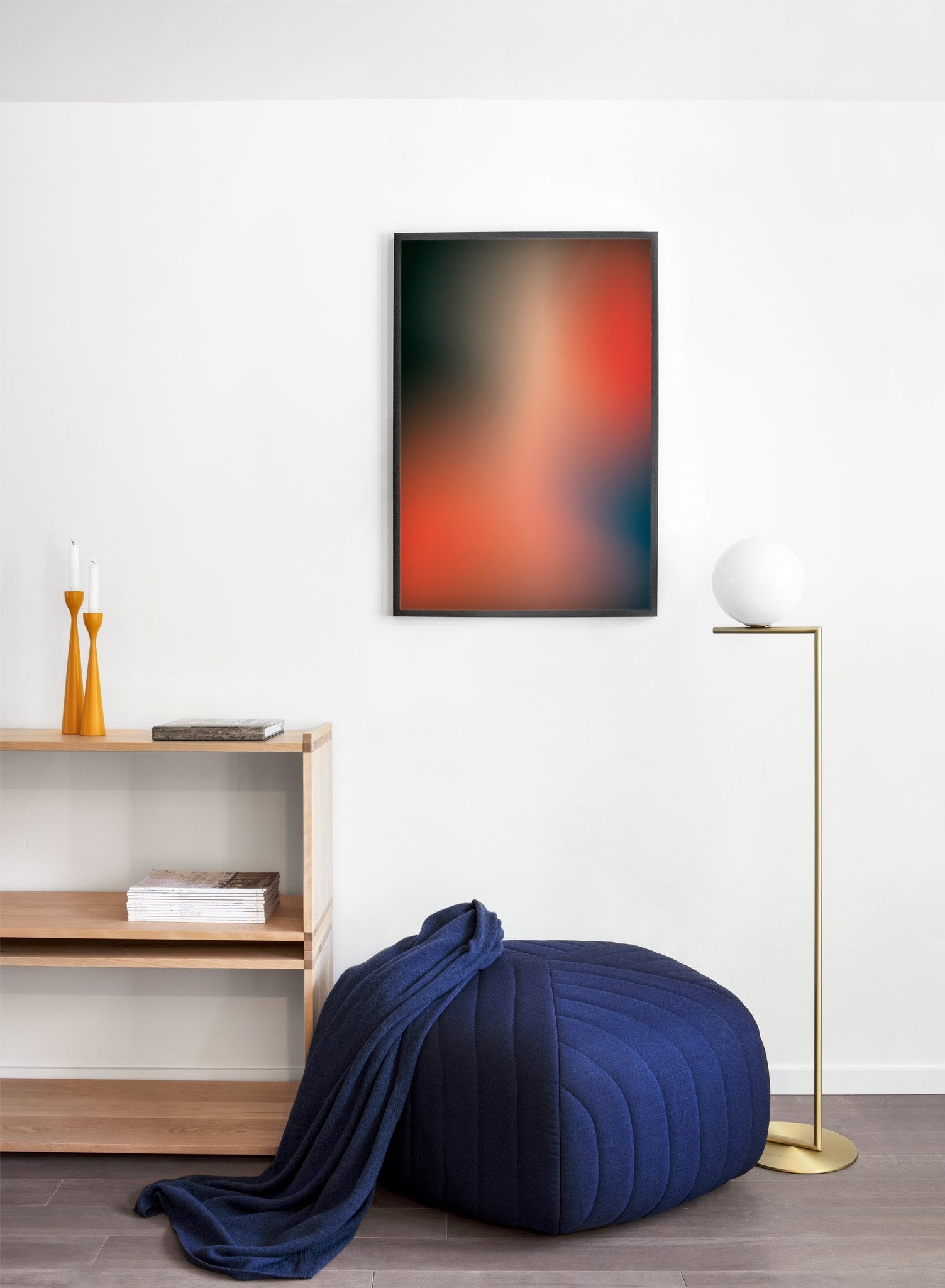 Realgar modern minimalist abstract design poster by Opposite Wall - Living room