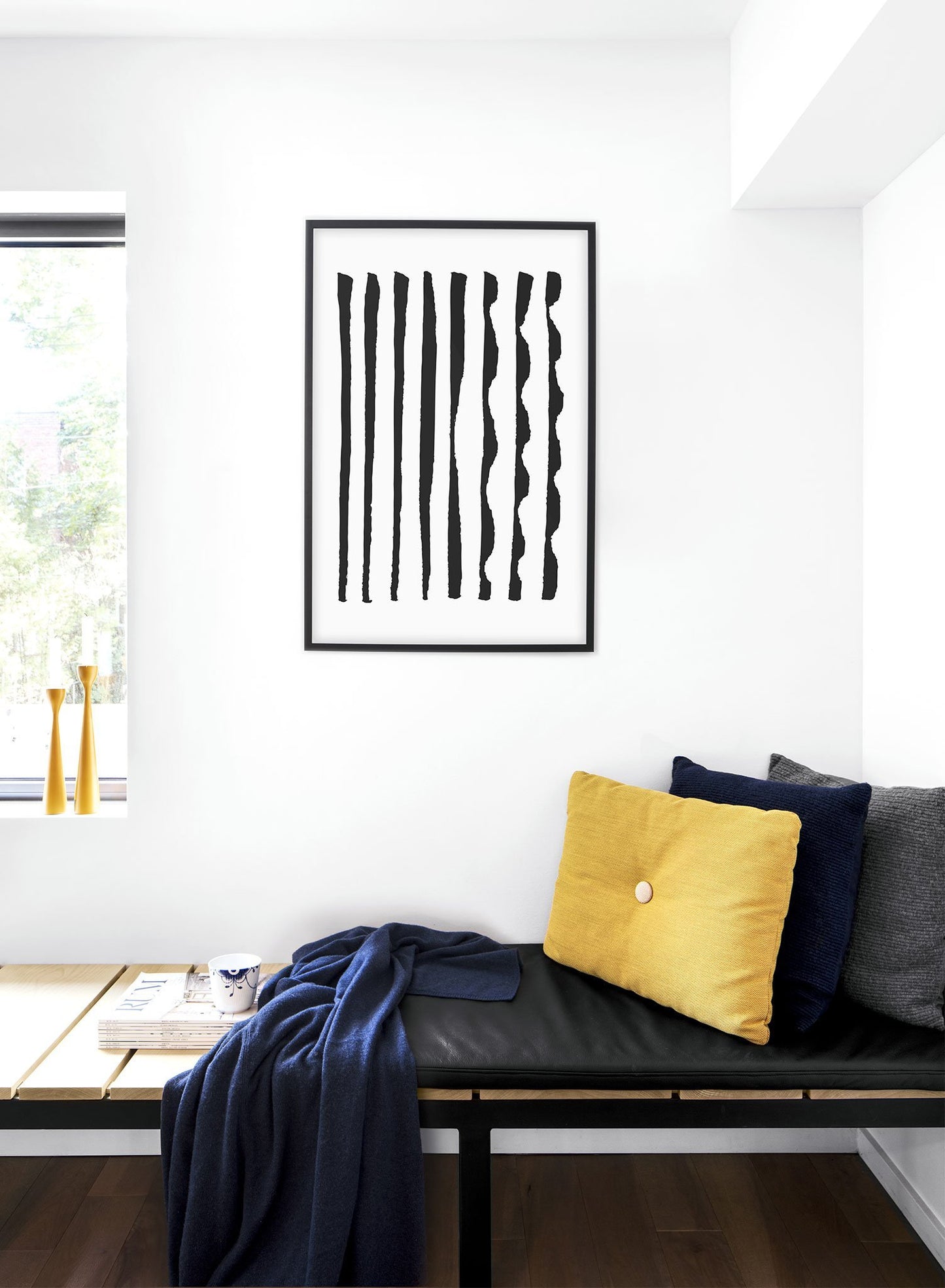 Modern minimalist poster by Opposite Wall with abstract design of Different Together by Toffie Affichiste - Bedroom