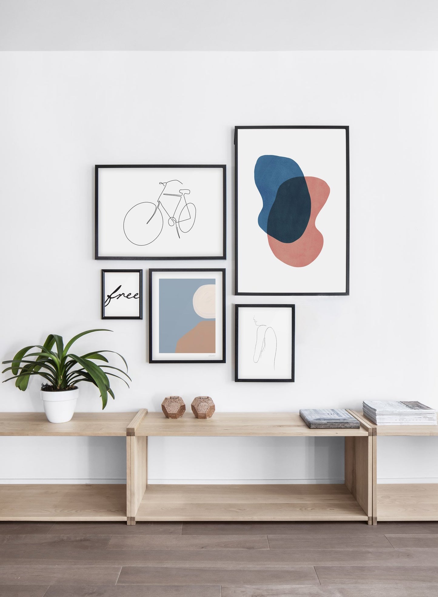 Modern minimalist poster by Opposite Wall with abstract design of False Colour by Toffie Affichiste - Gallery Wall - Living Room