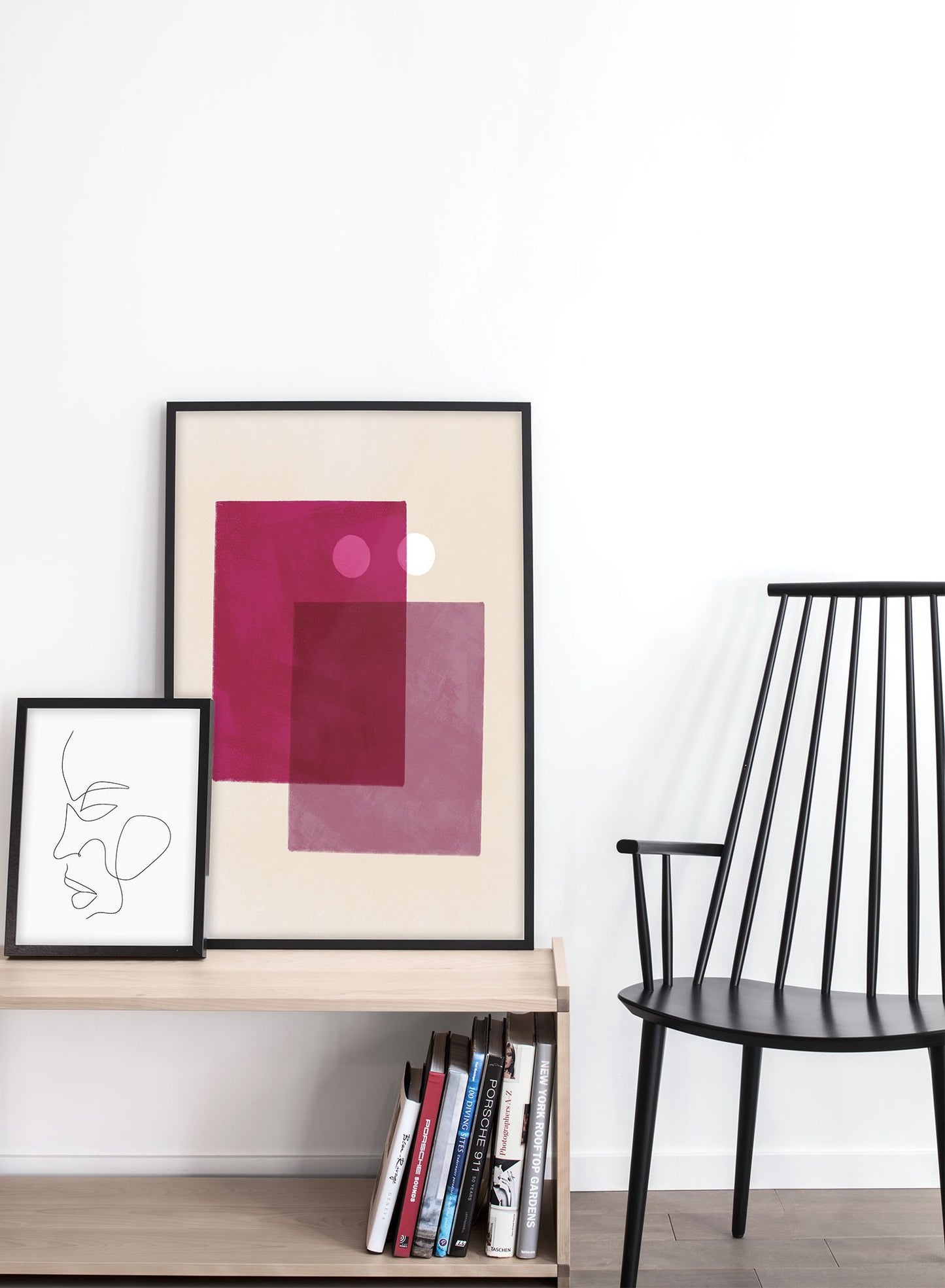 Modern minimalist poster by Opposite Wall with abstract design of Sandy by Opposite Wall - Entryway