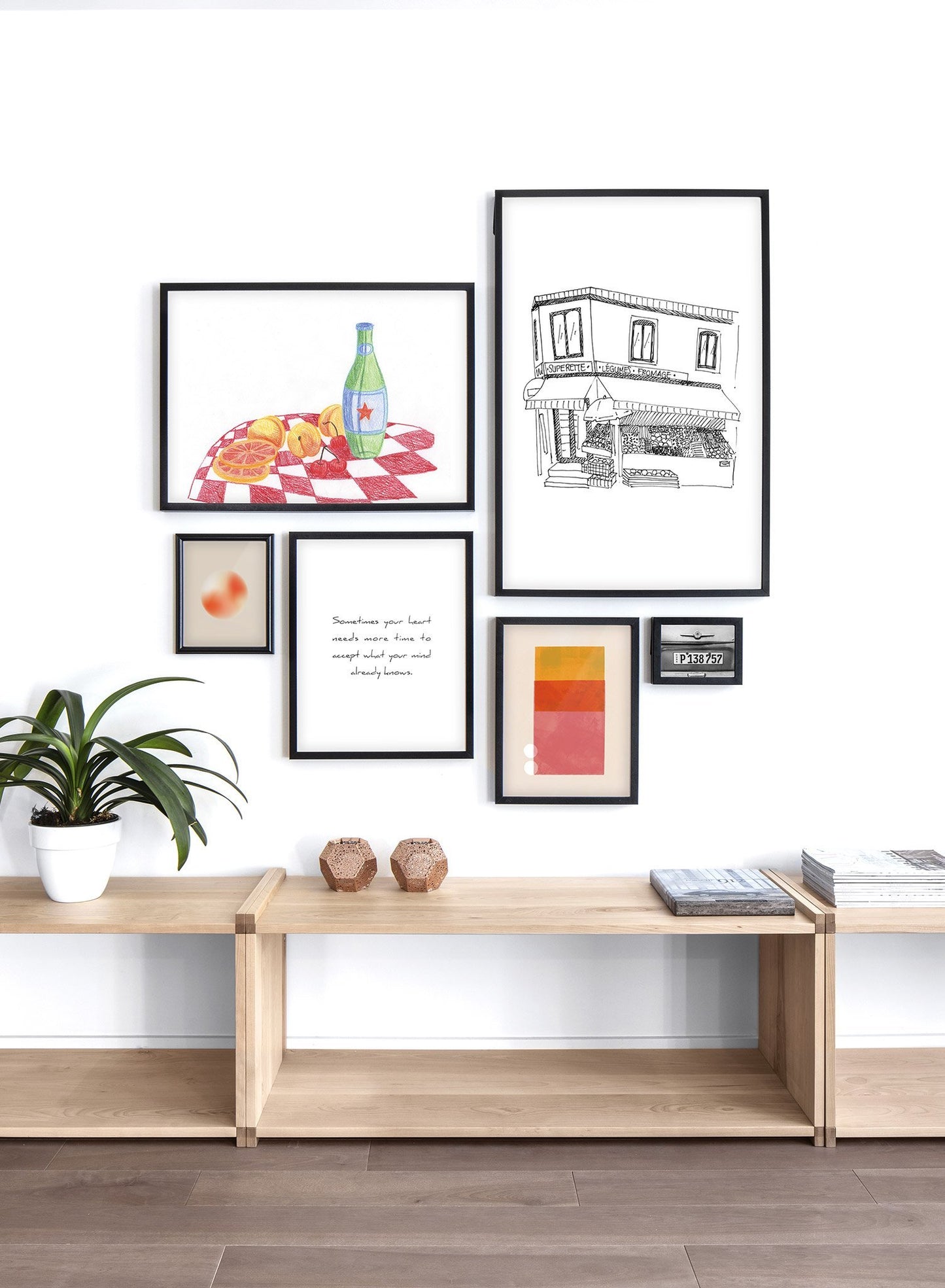 Modern minimalist poster by Opposite Wall with Family Business illustration - gallery - entryway