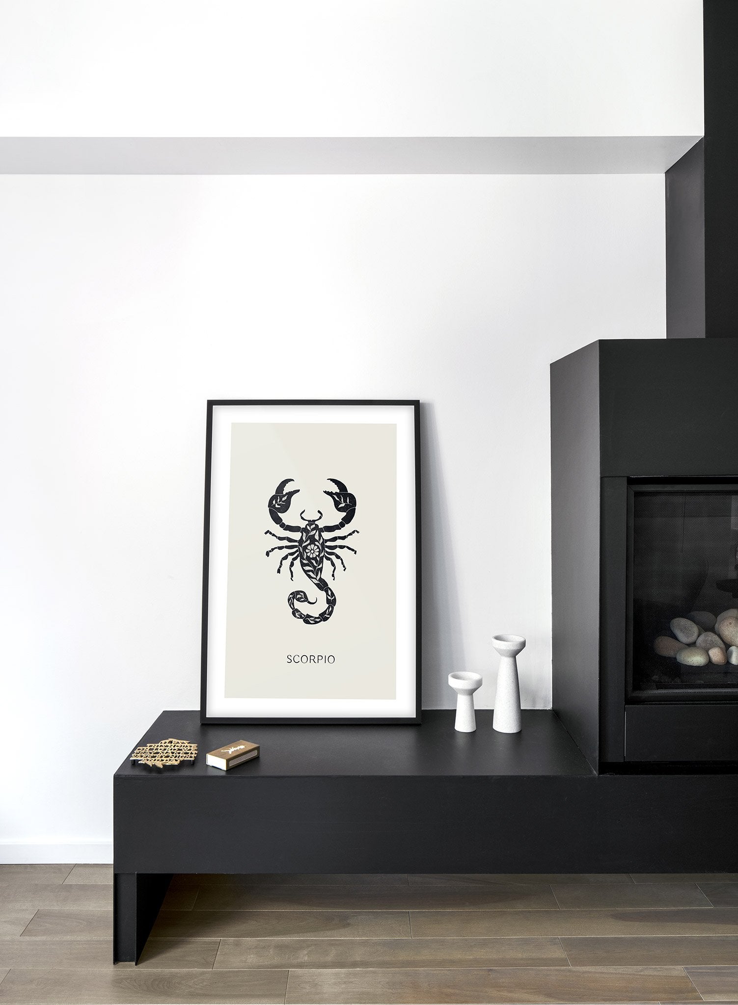 Celestial illustration poster by Opposite Wall with horoscope zodiac symbol of Scorpio - Lifestyle - Living Room