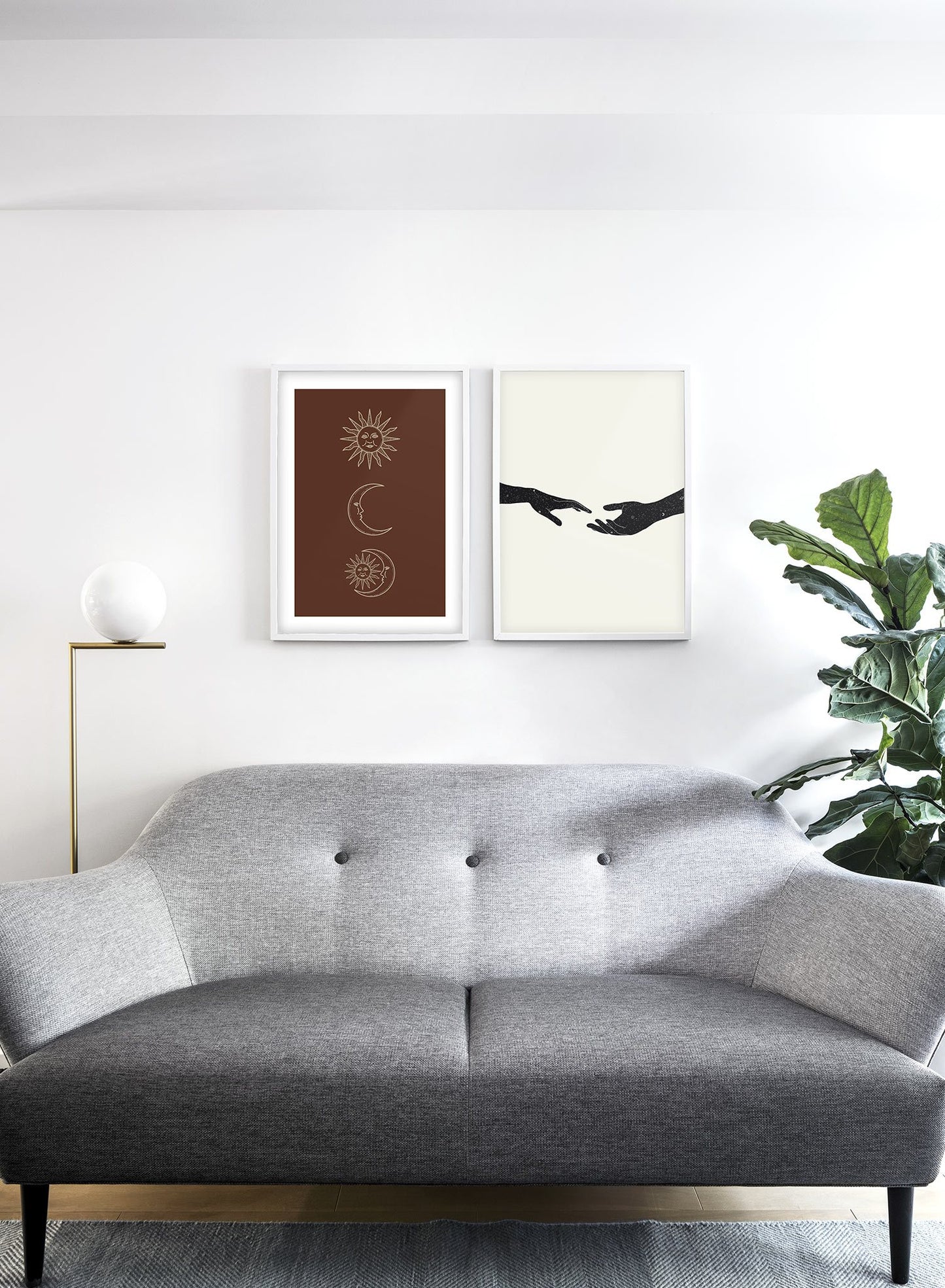 Celestial illustration poster by Opposite Wall with Intergalactic Love - Lifestyle Duo - Living Room