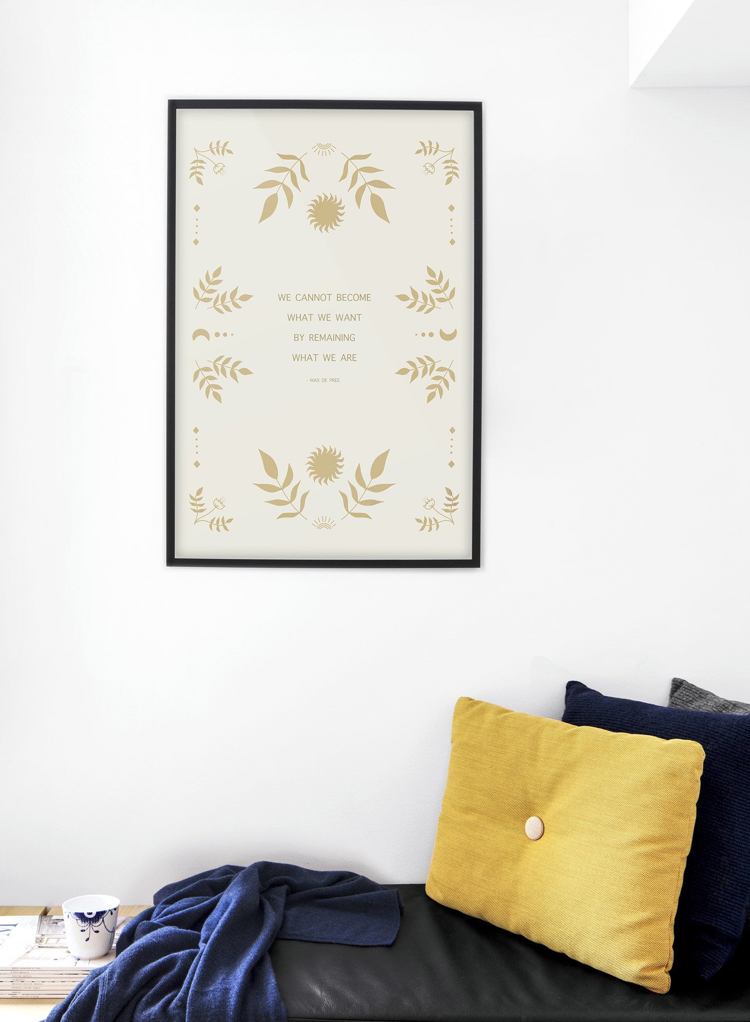 Celestial illustration poster by Opposite Wall with typography quote Growth - Lifestyle - Bedroom