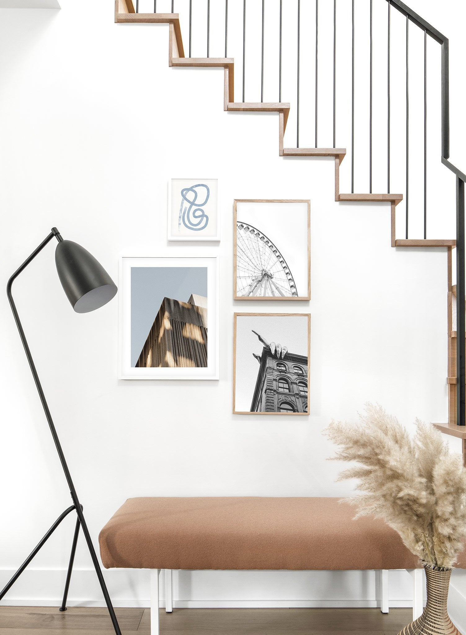 Modern minimalist poster by Opposite Wall with photography of corner of building - Lifestyle Quad - Entryway