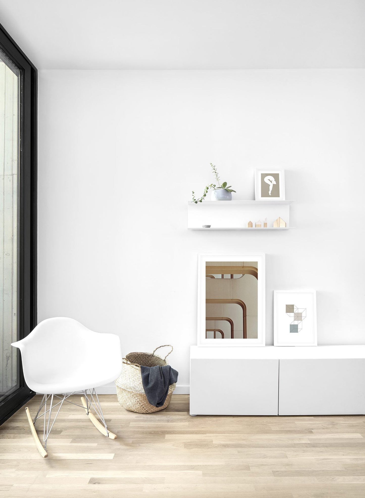 Modern minimalist poster by Opposite Wall with photography of building arches - Lifestyle - Bedroom