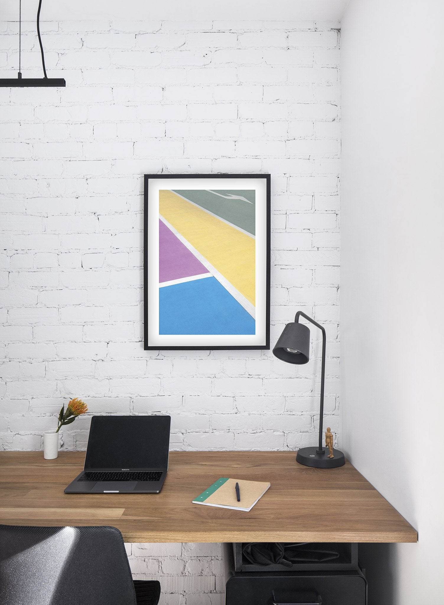 Modern minimalist colourful architecture photography - Colourblock poster - Lifestyle - Office Desk