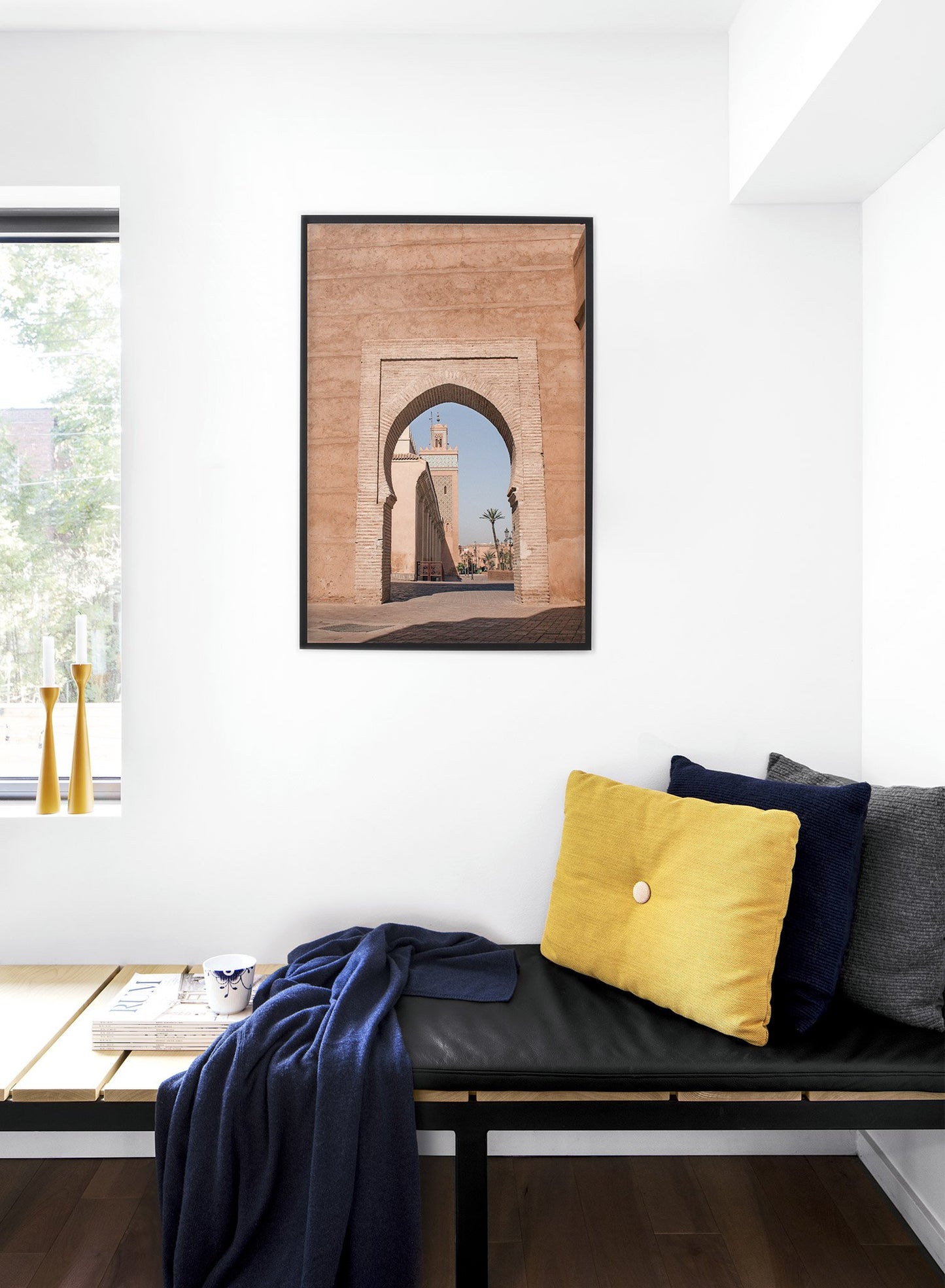 Modern photography poster by Opposite Wall with arched doorway into Morocco - Lifestyle - Bedroom