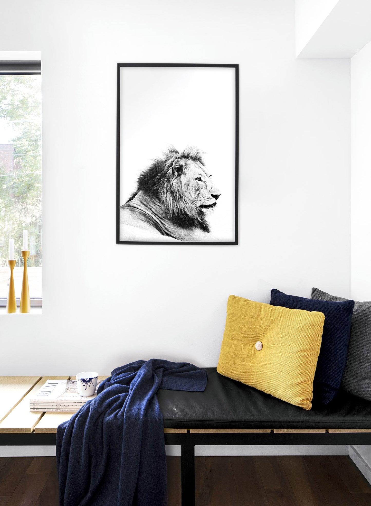 Kids nursery photography poster by Opposite Wall with Lion - Lifestyle - Bedroom
