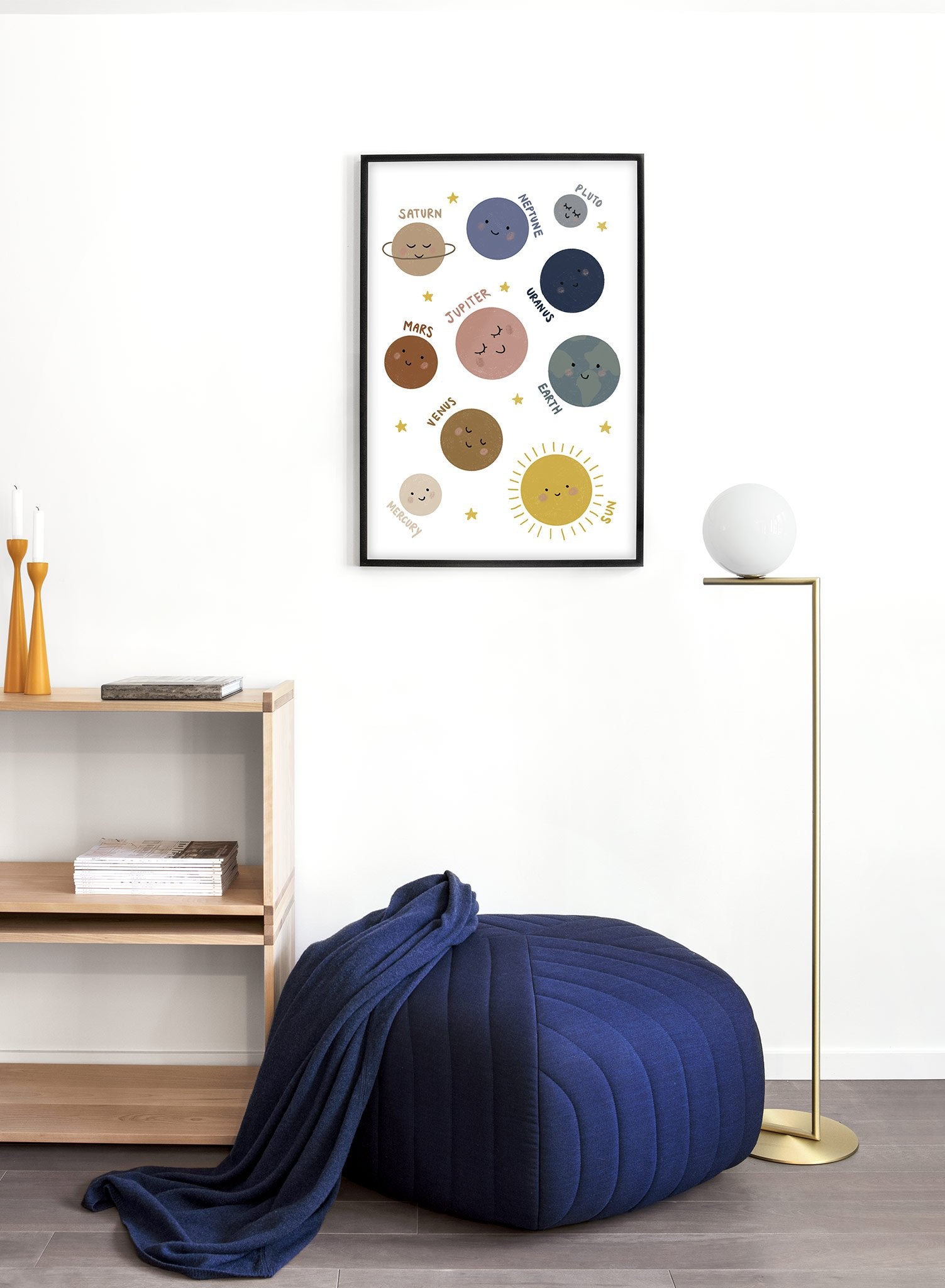 Kids nursery poster by Opposite Wall with solar system planets illustration - Lifestyle - Living Room