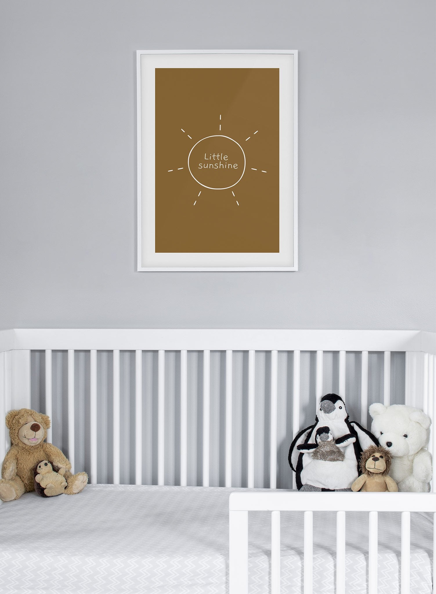 Kids nursery poster by Opposite Wall with typography quote Little Sunshine - Lifestyle - Kids Nursery