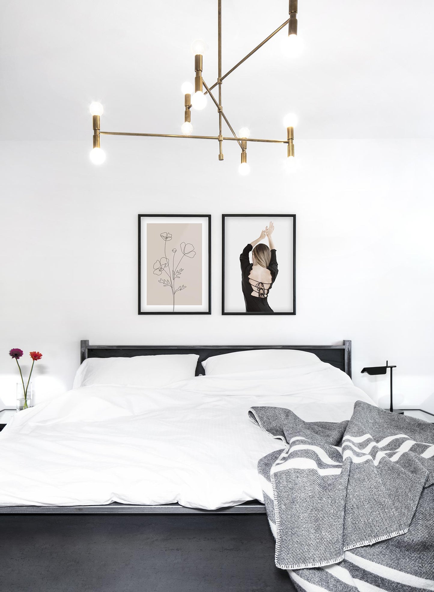 Fashion photography poster by Opposite Wall with woman celebrating - Lifestyle Duo - Bedroom