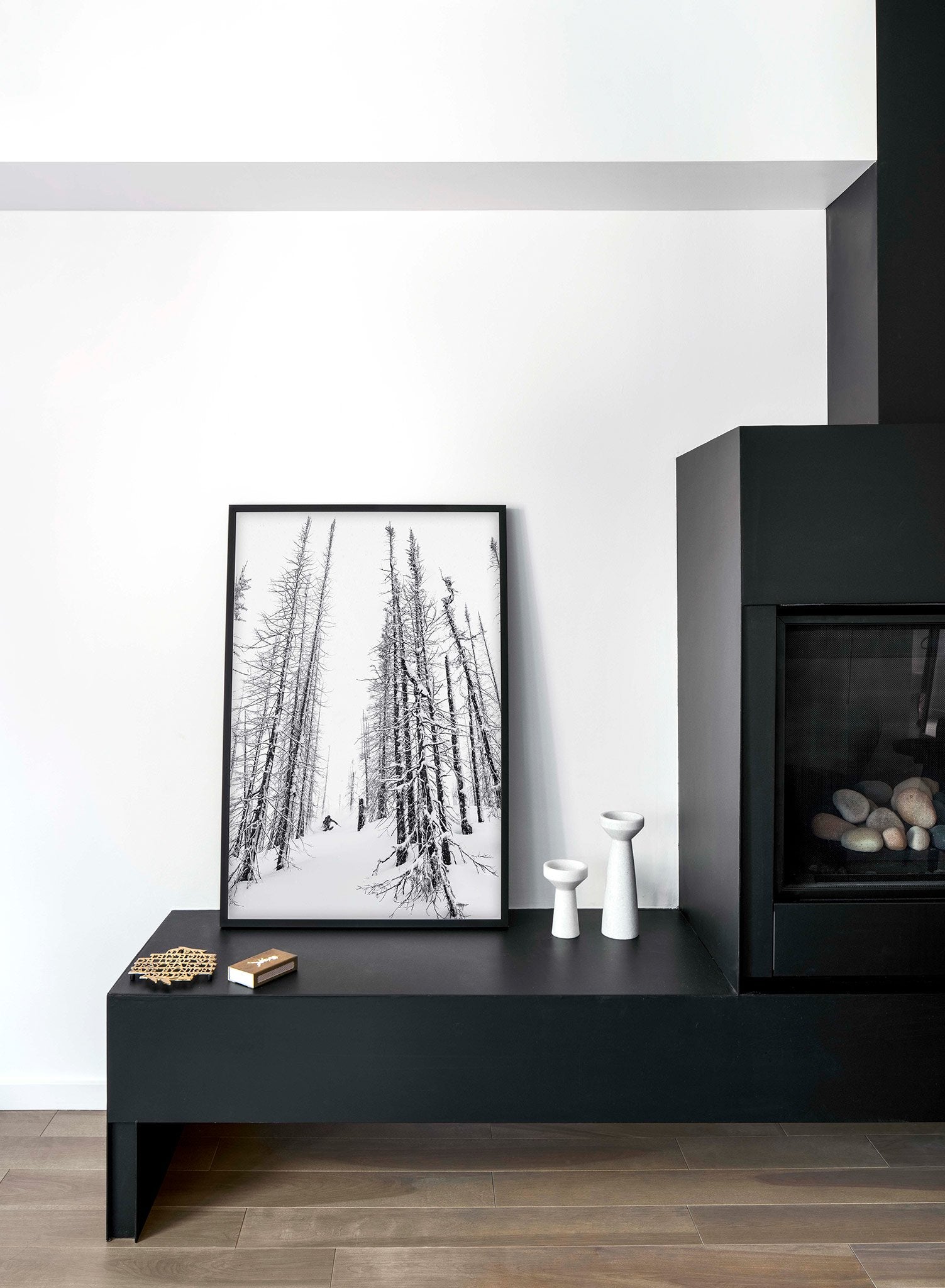 Landscape photography poster by Opposite Wall with trees in snow - Lifestyle - Living Room