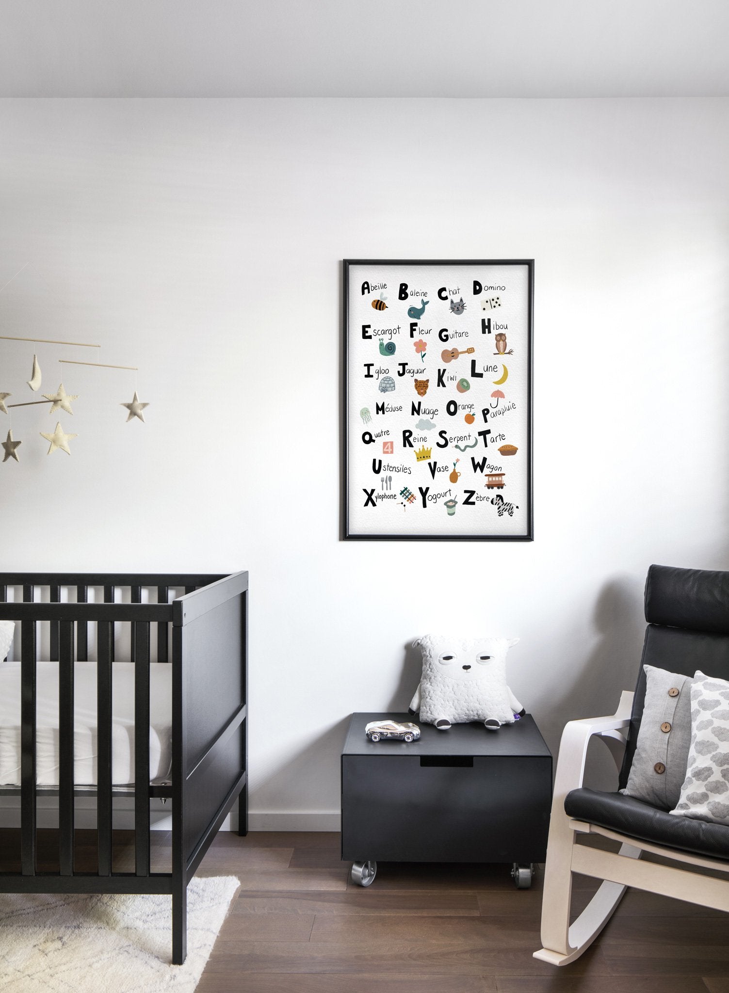 Kids nursery poster by Opposite Wall with Alphabet in French illustrations - Lifestyle - Kids Nursery