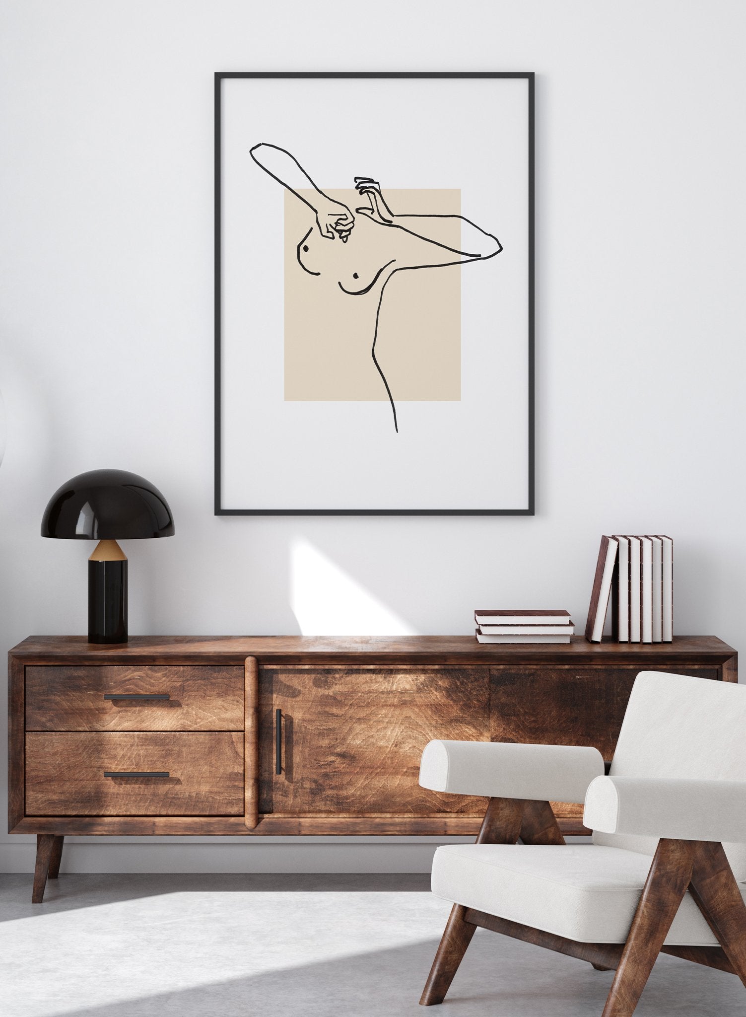 Awakening | Minimalist Nude Print by Opposite Wall