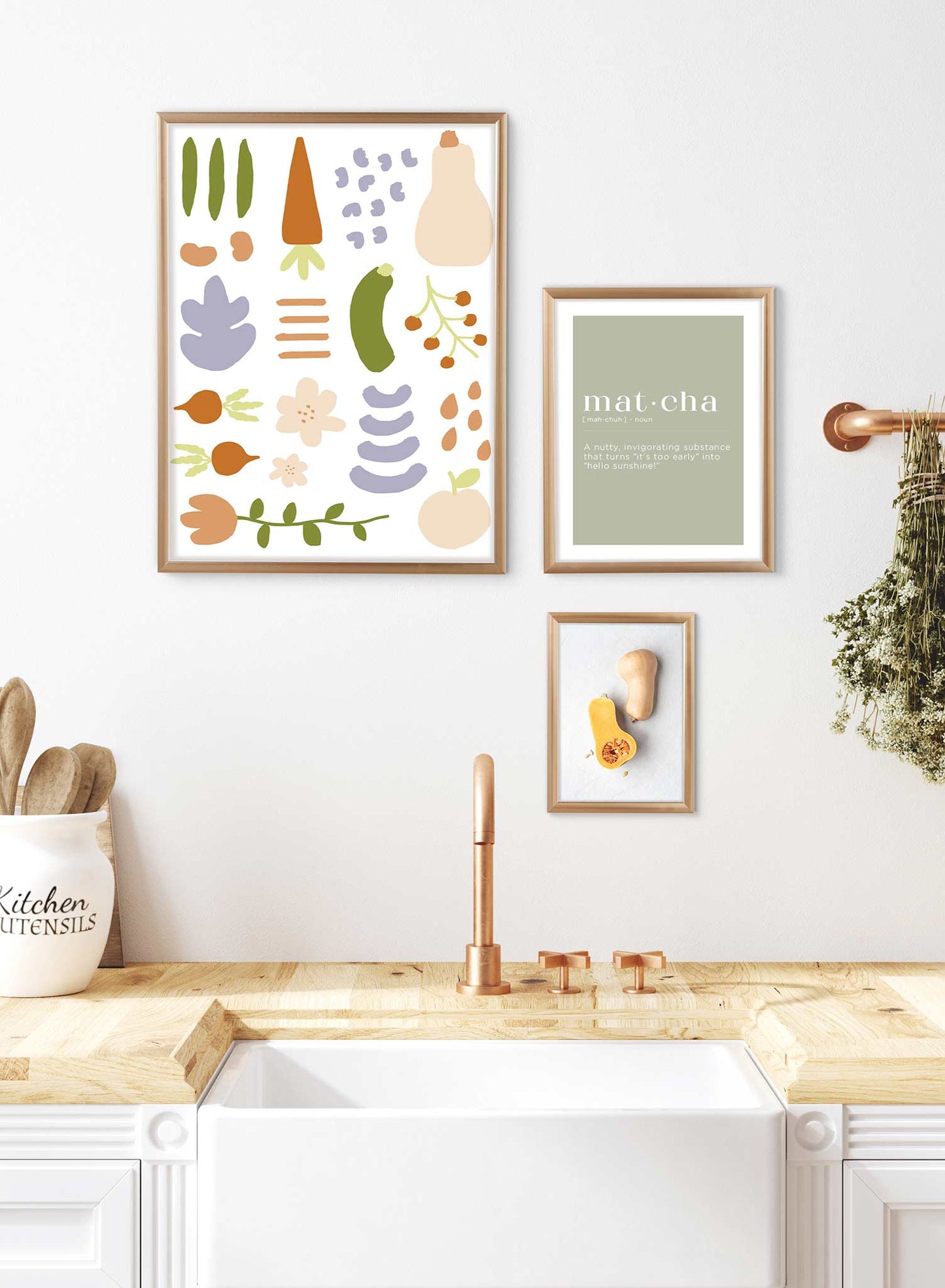 Deconstructed Garden is a fruit and veggie illustration poster by Opposite Wall.