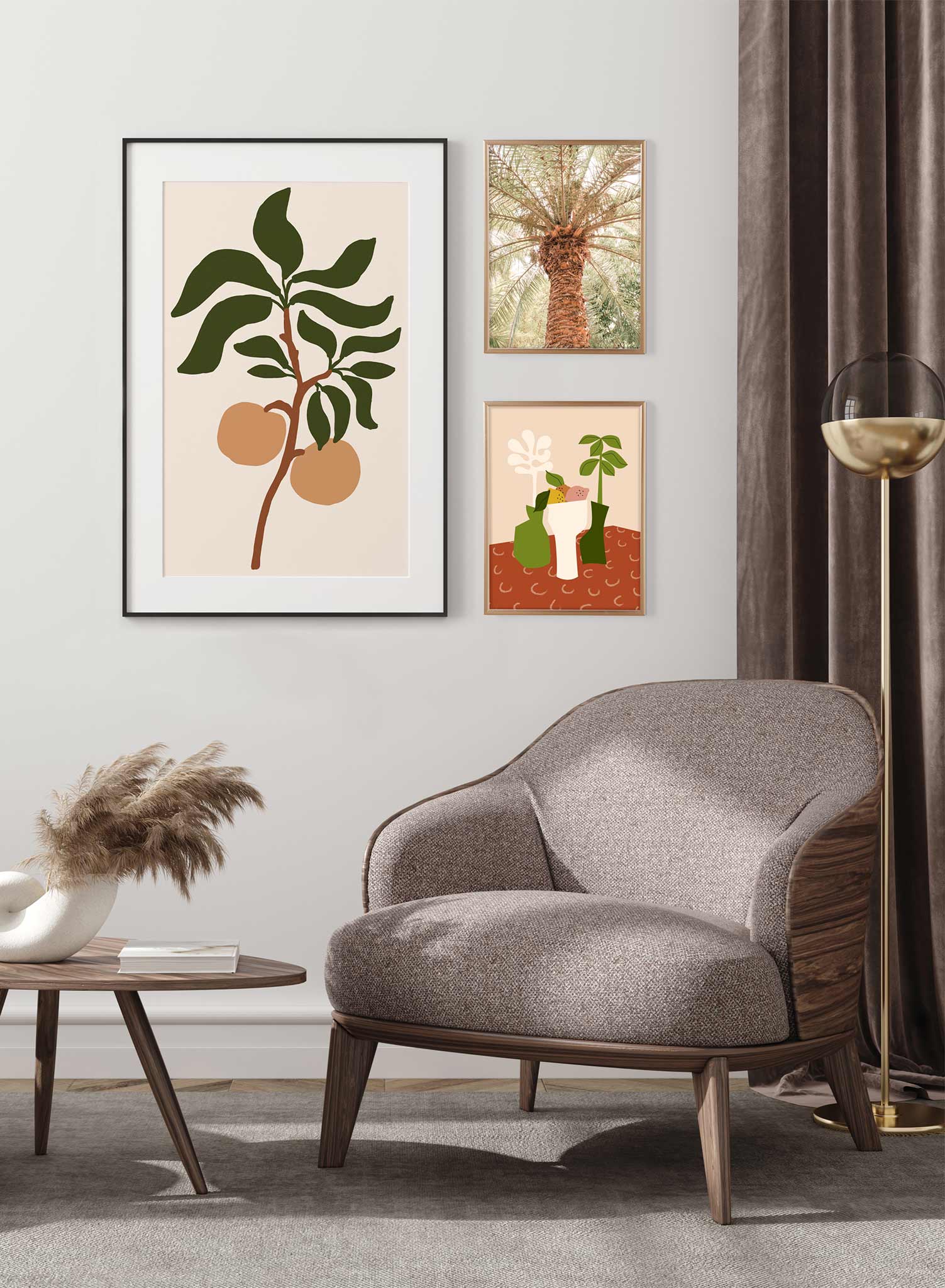 Orange Tree Branch  Fruit Illustration Print by Opposite Wall