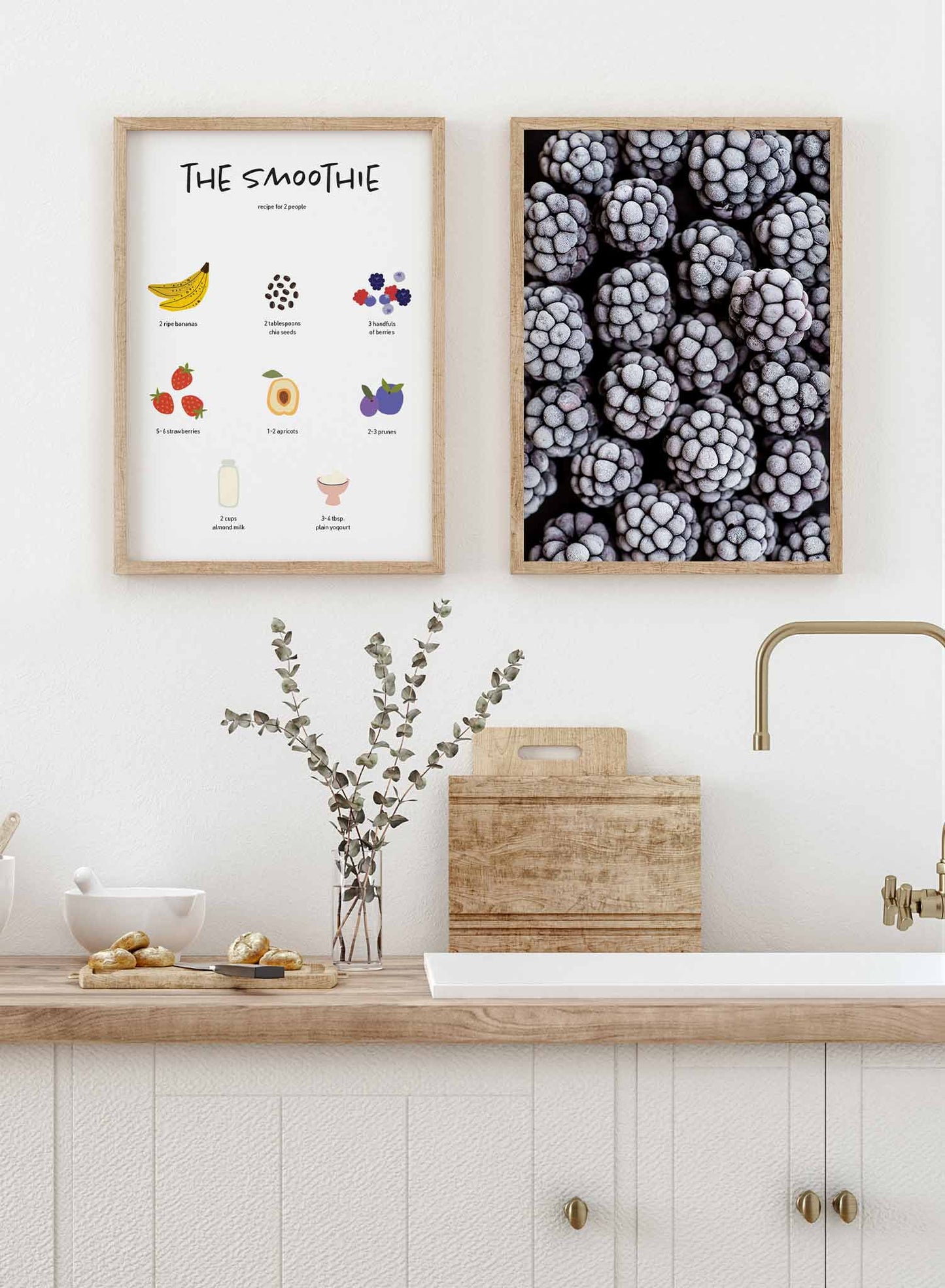 Smoothie Recipe is an illustrated recipe poster by Opposite Wall.