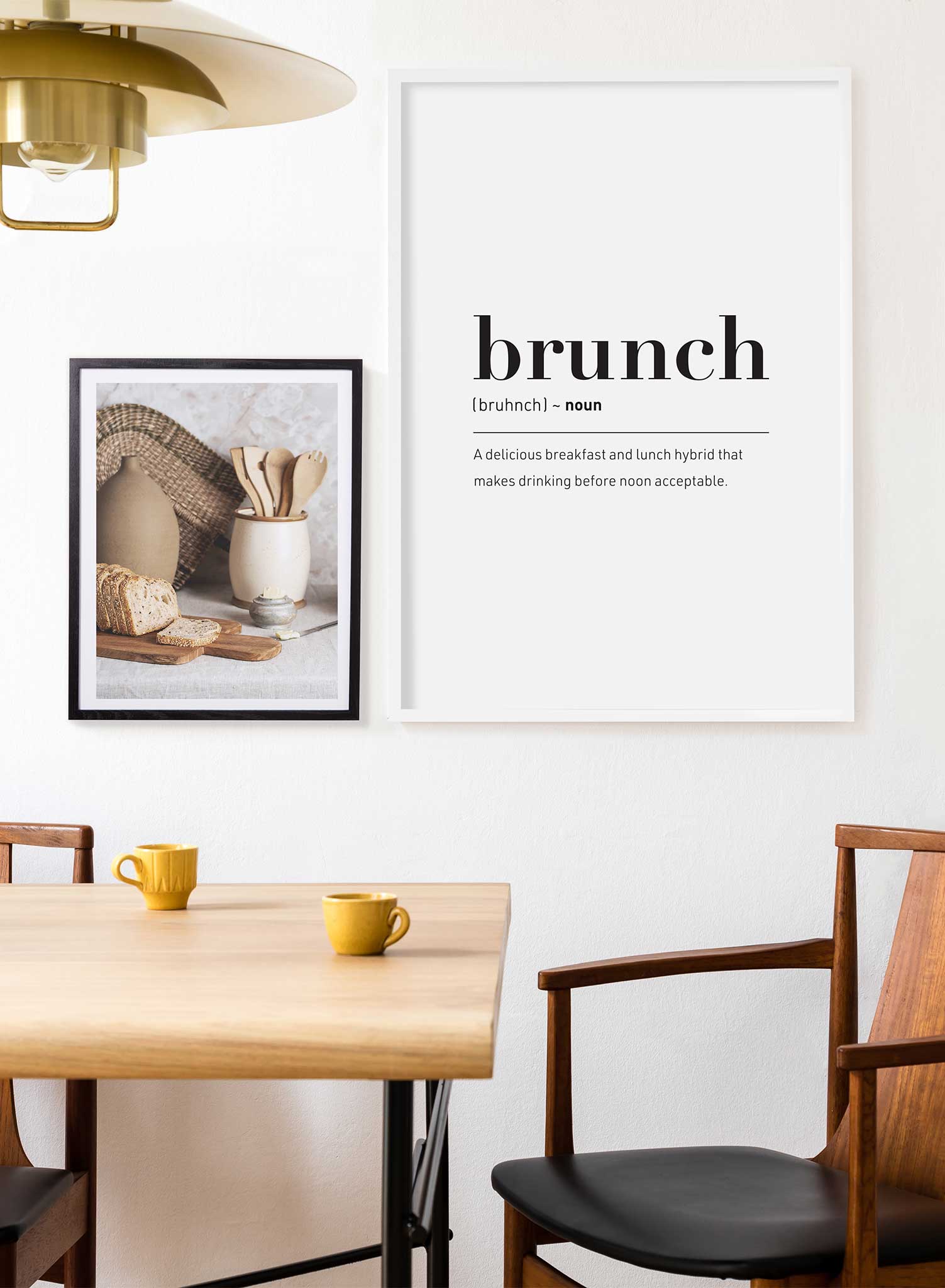 Brunch It is a food themed and humorous typography poster by Opposite Wall.
