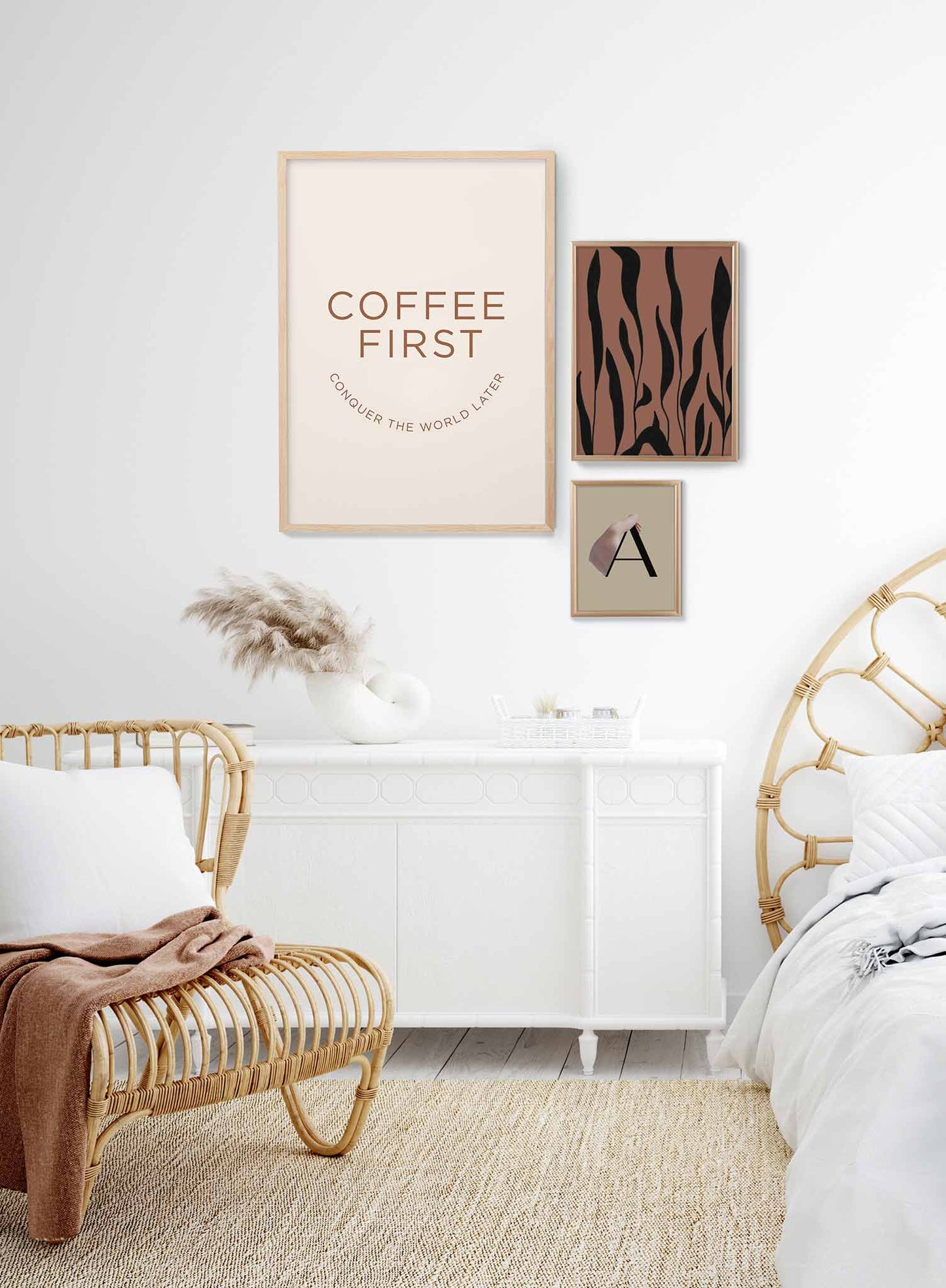 Priorities is a a coffee themed and humorous typography poster by Opposite Wall.