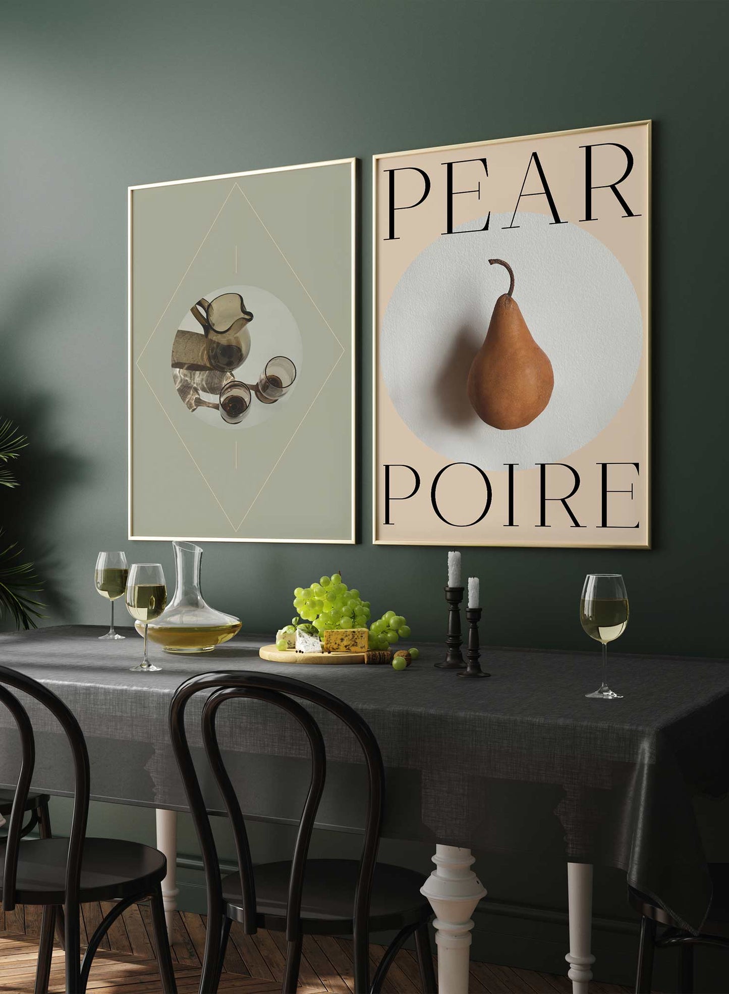 Perfect Pear is a still life fruit photography and typography poster by Opposite Wall.