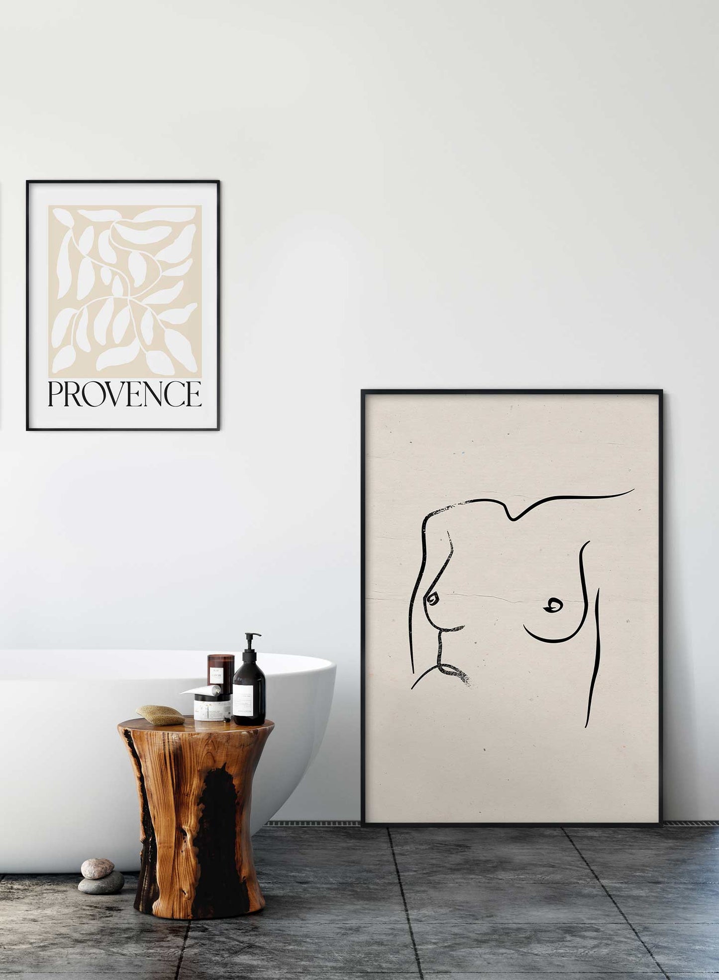 Birthday Suit is a line art illustration of a glamorous woman's chest by Opposite Wall.