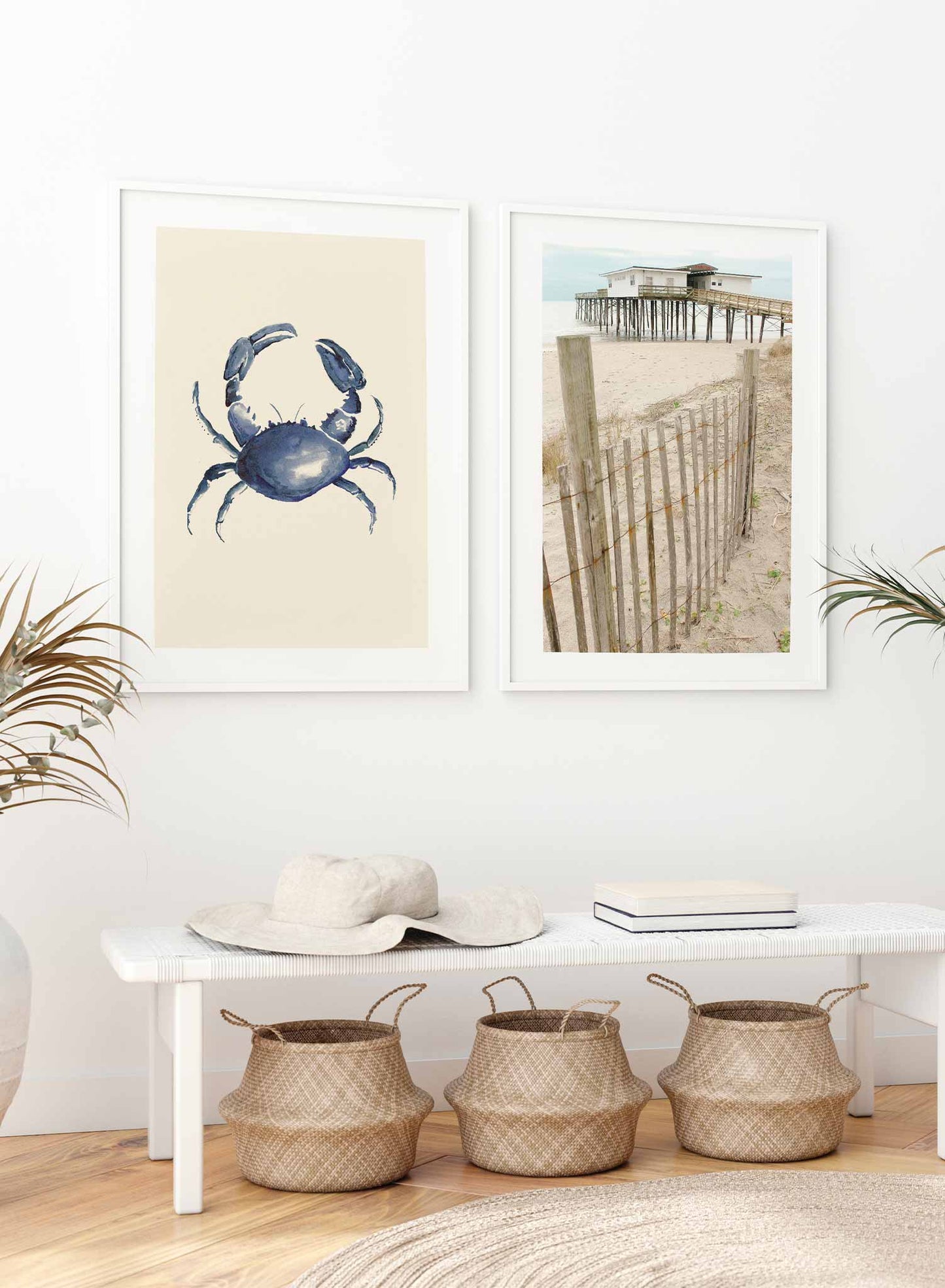 Crabby is a minimalist illustration of a grey-shelled crab showing its mighty claws by Opposite Wall.