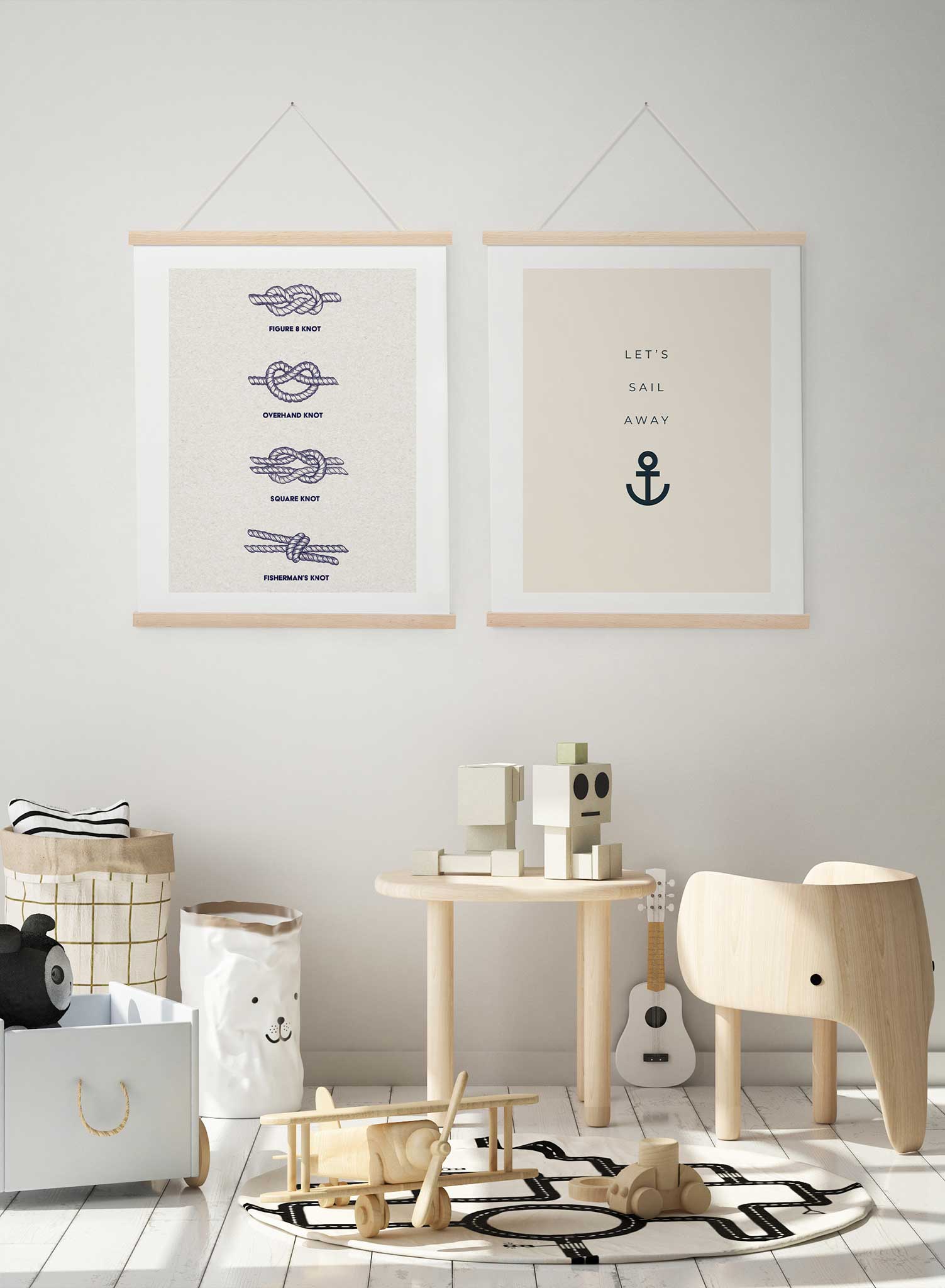 Tied Up is a minimalist illustration of a fisherman knots guide by Opposite Wall.
